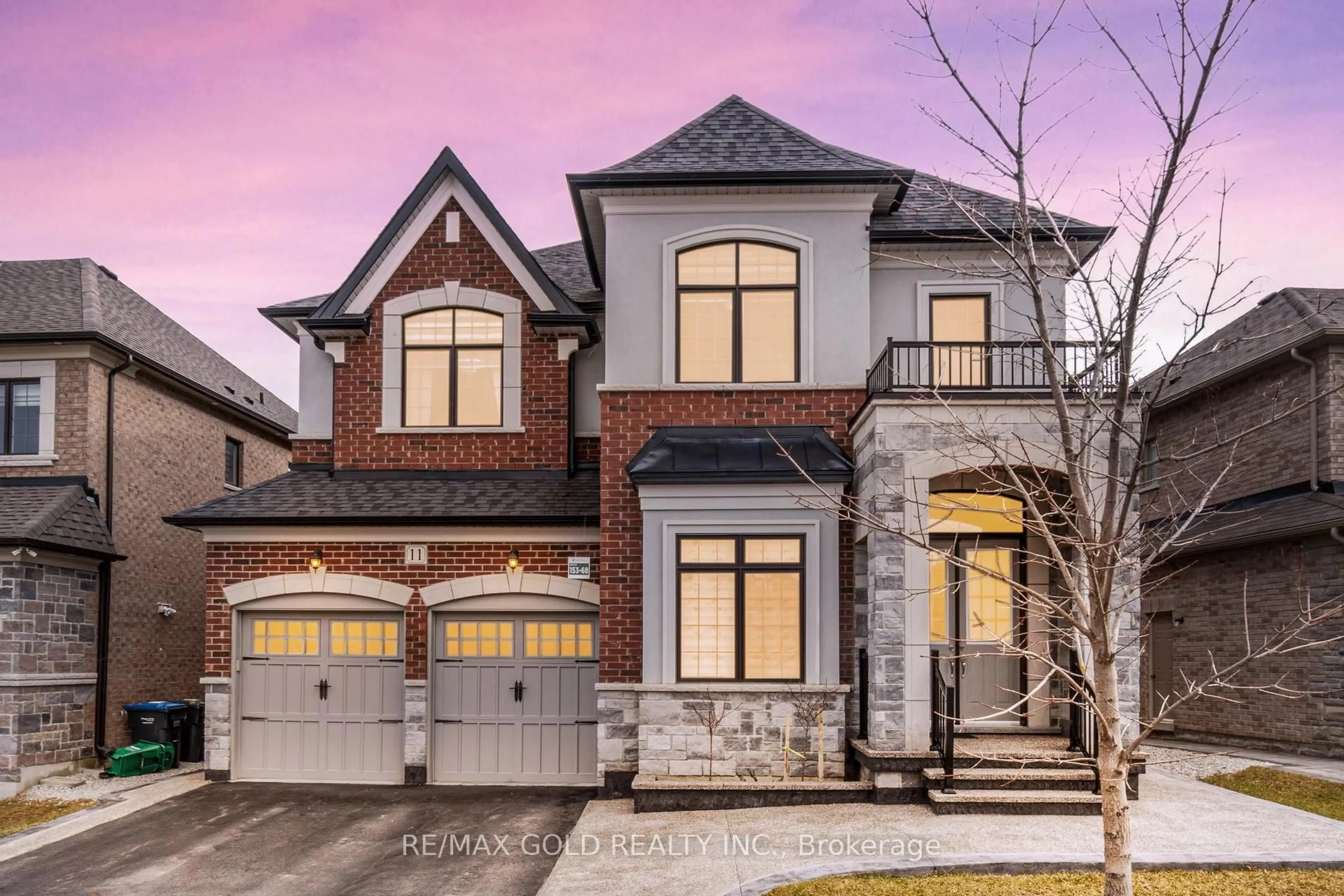 Home with brick exterior material, street for 11 Carl Finlay Dr, Brampton Ontario L6P 4E2
