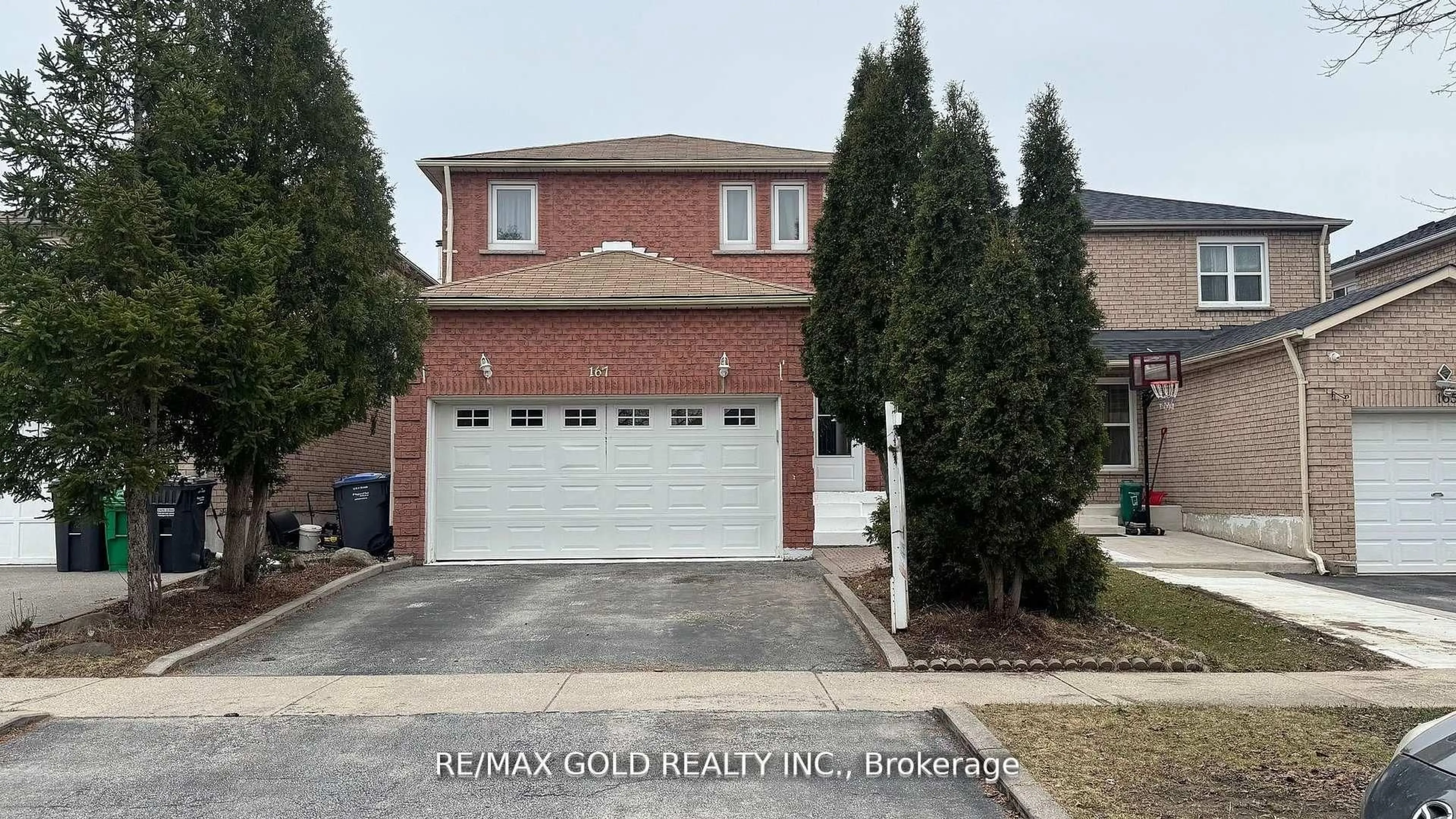 Home with brick exterior material, street for 167 Ecclestone Dr, Brampton Ontario L6X 3R1