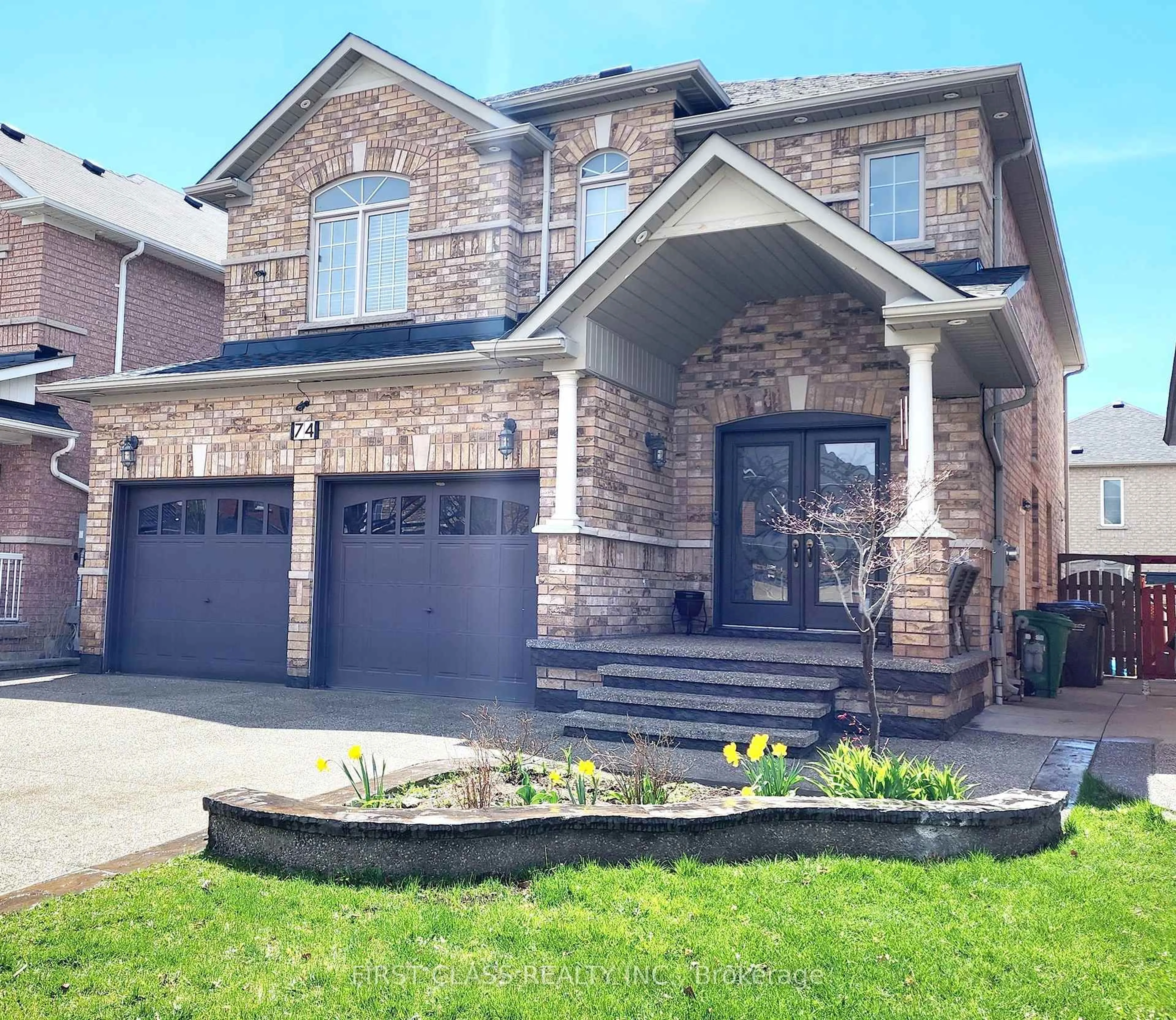 Home with brick exterior material, street for 74 Long Meadow Dr, Brampton Ontario L6P 2A1