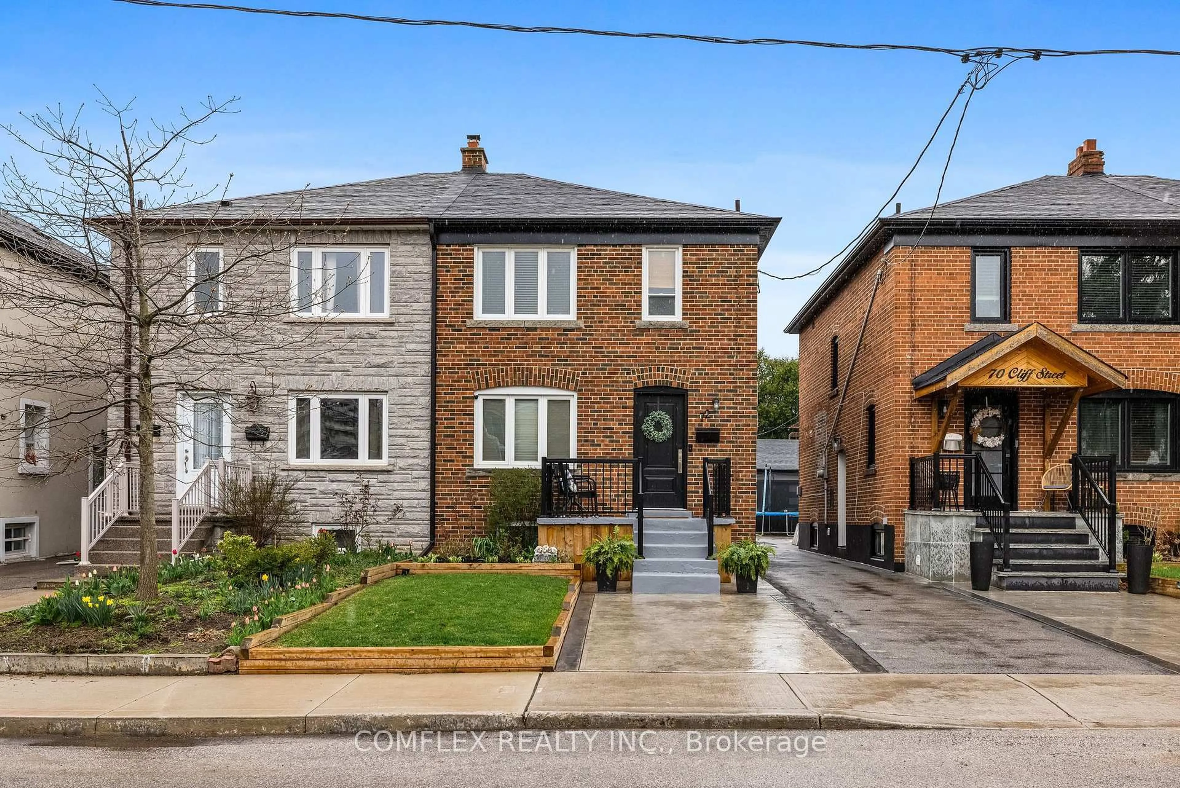 Home with brick exterior material, street for 72 Cliff St, Toronto Ontario M6N 4M1