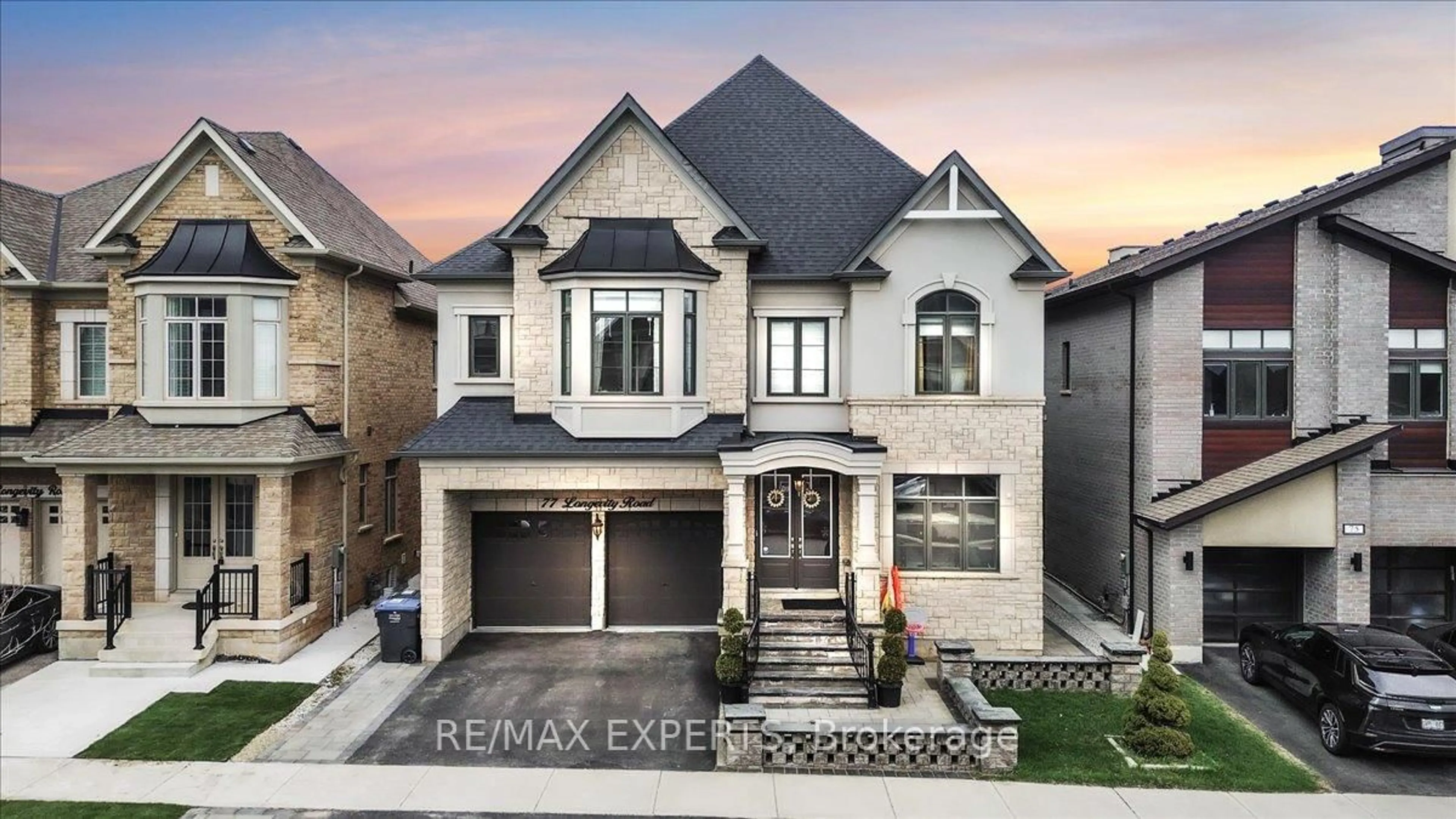 Home with brick exterior material, street for 77 Longevity Rd, Brampton Ontario L6X 5P8