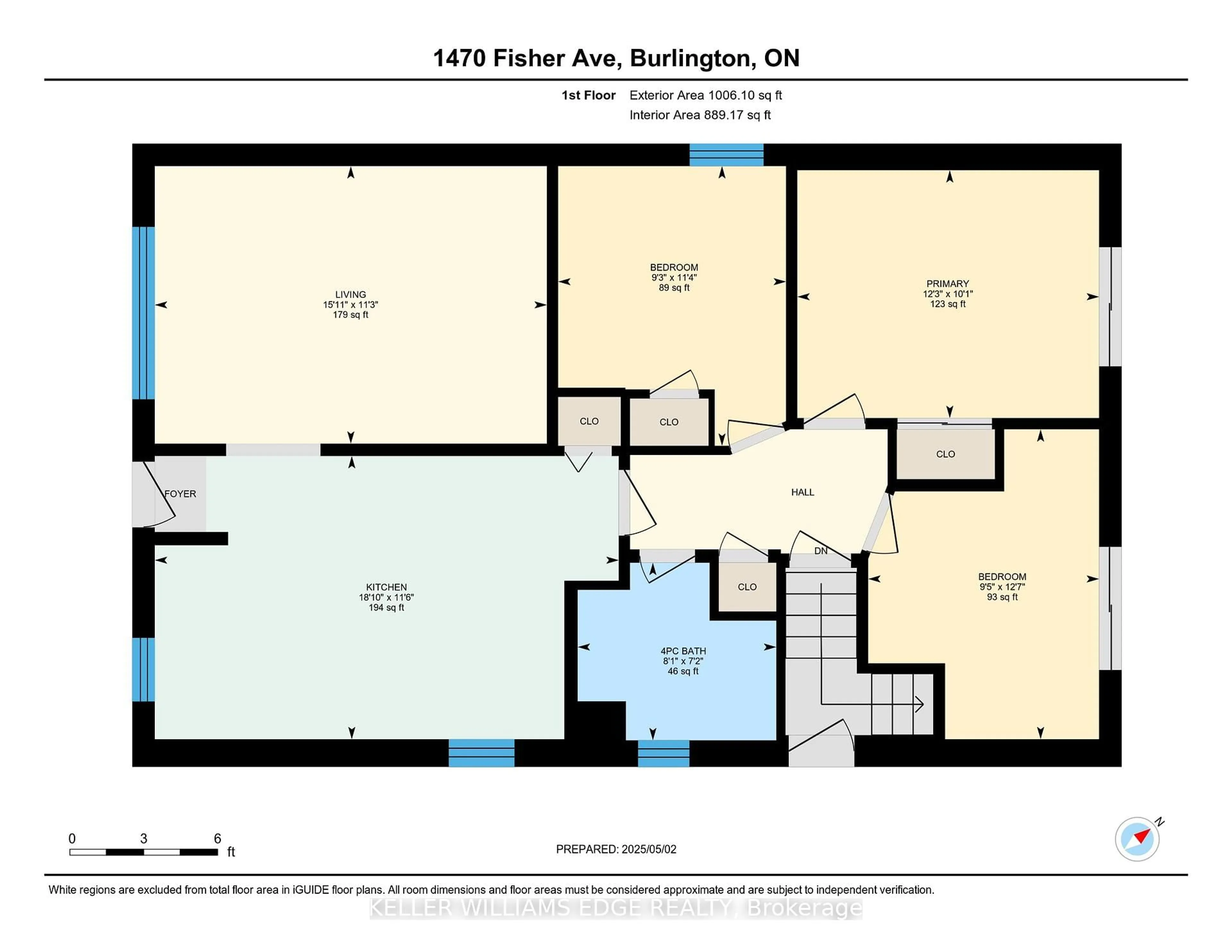 Floor plan for 1470 Fisher Ave, Burlington Ontario L7P 2L8