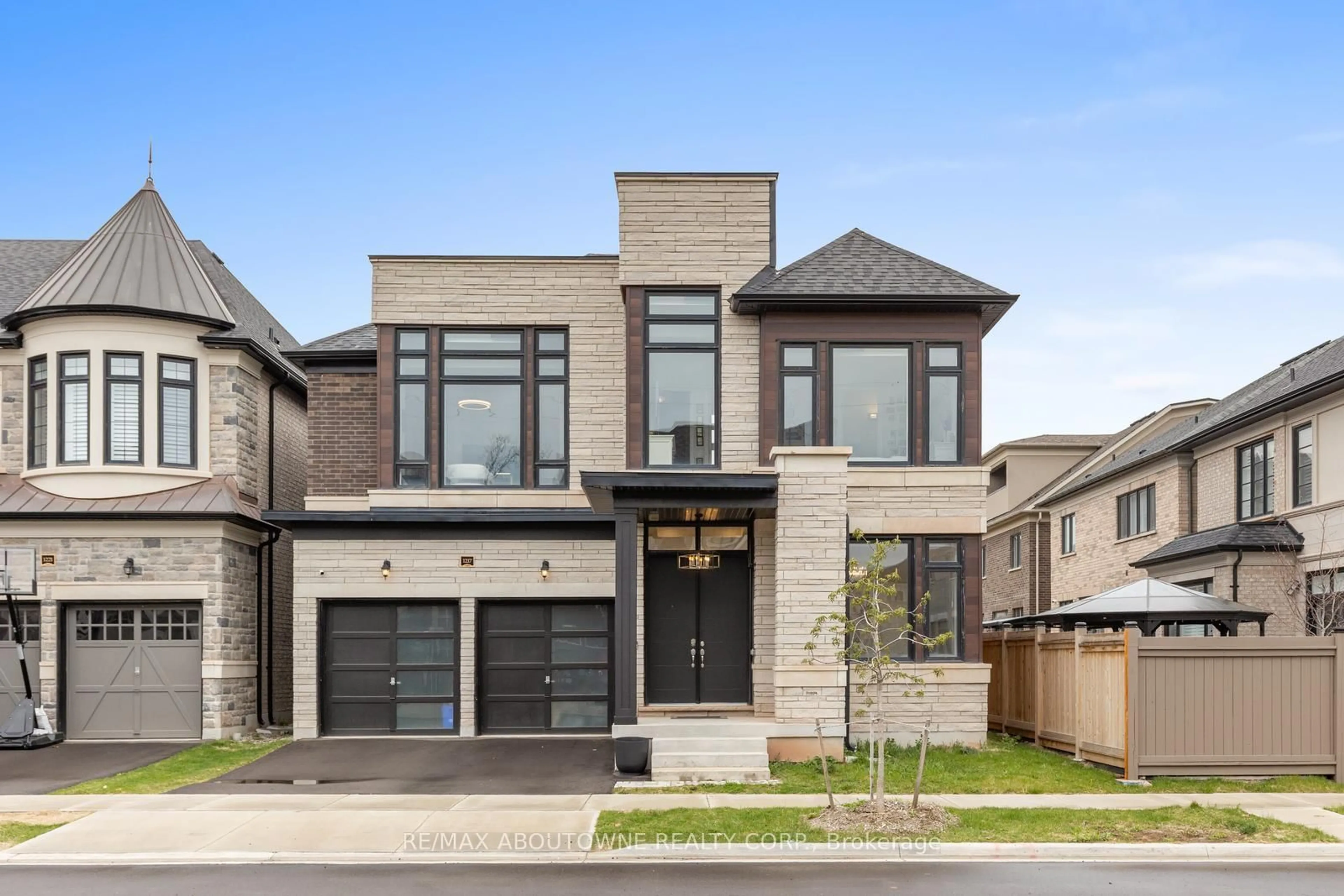 Home with brick exterior material, street for 1217 Ironbridge Rd, Oakville Ontario L6M 5M5