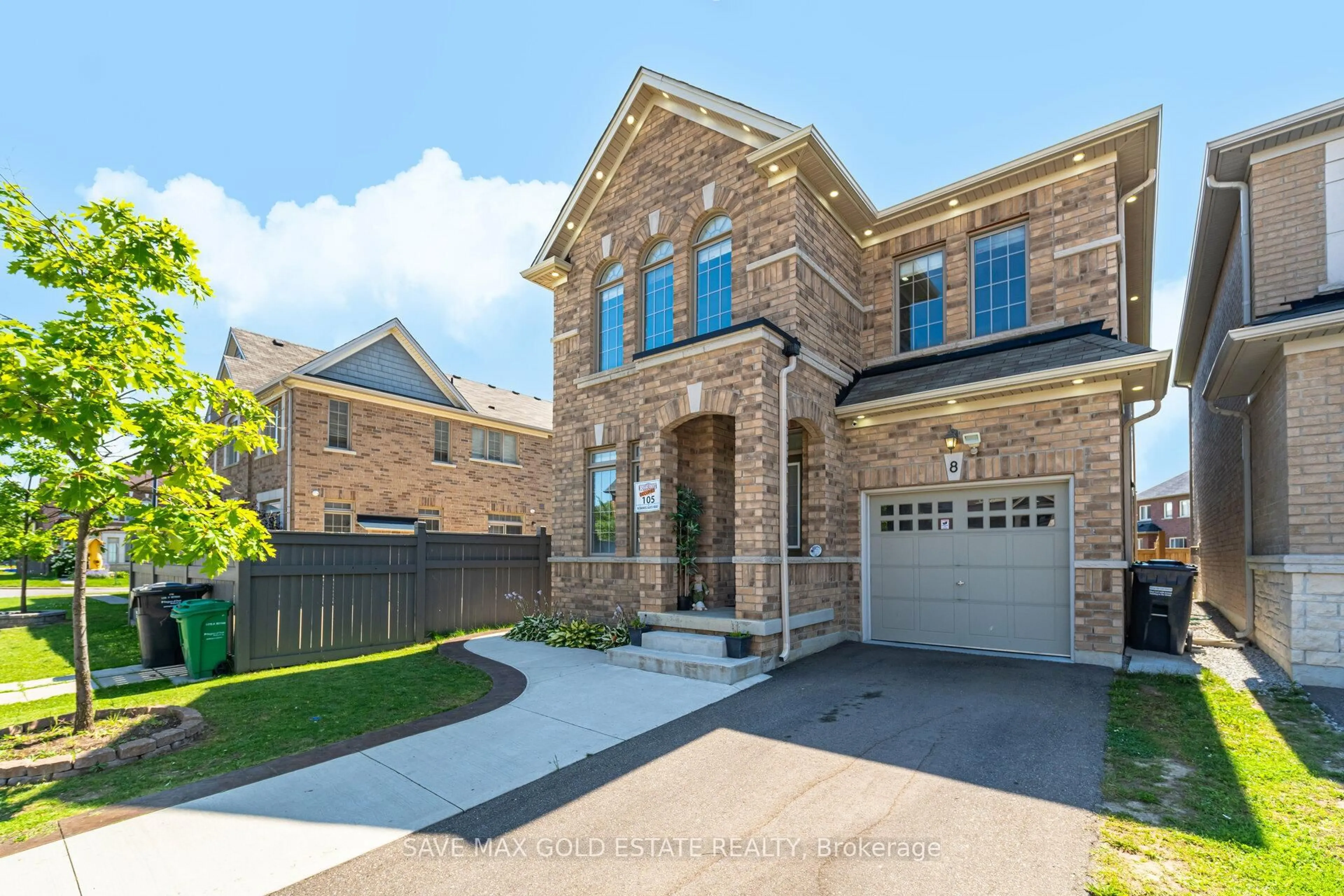 Home with brick exterior material, street for 8 Danielsgate Rd, Brampton Ontario L6R 3X4