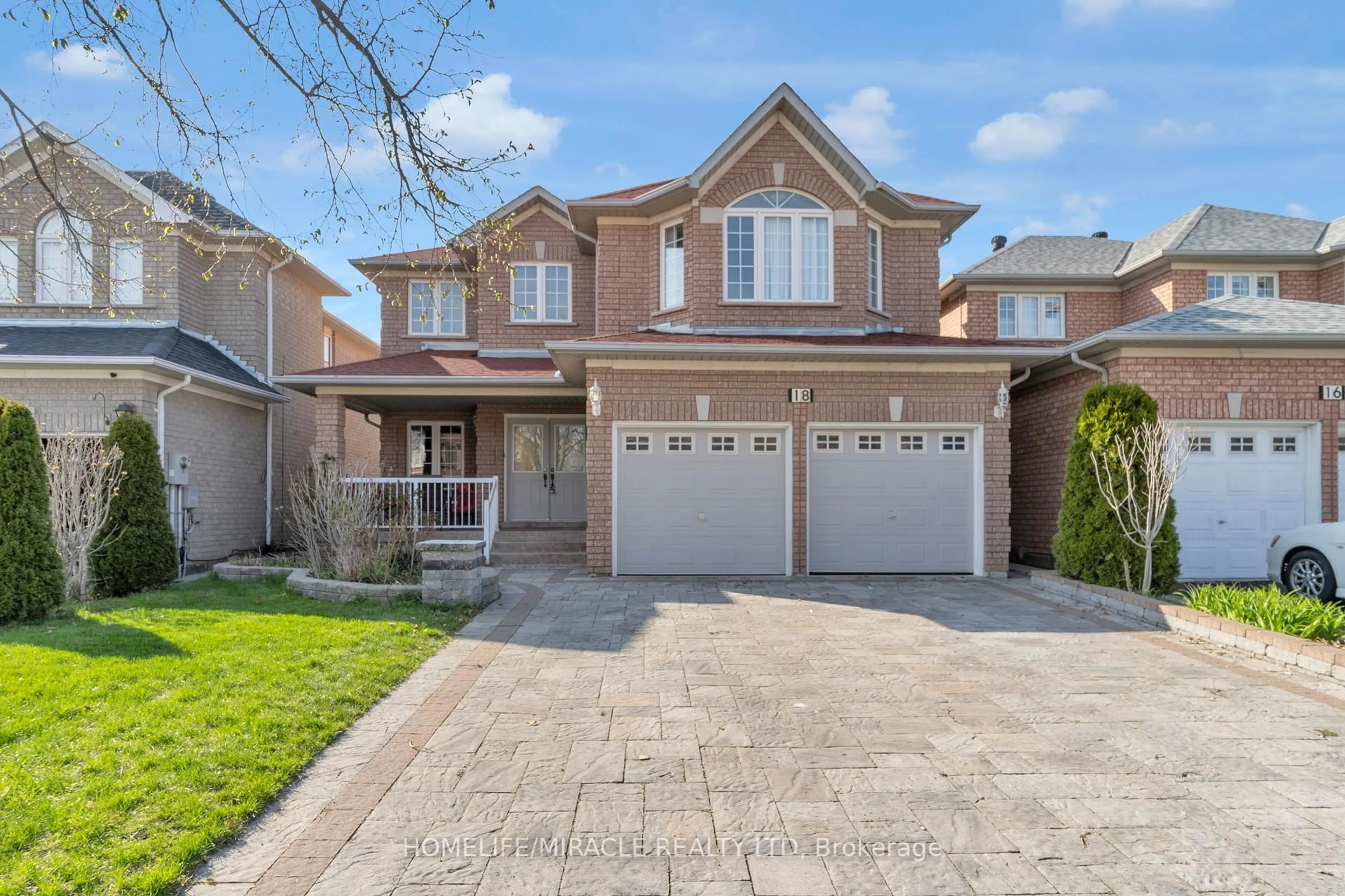 Home with brick exterior material, street for 18 Hartwell Gate, Brampton Ontario L6R 2V3