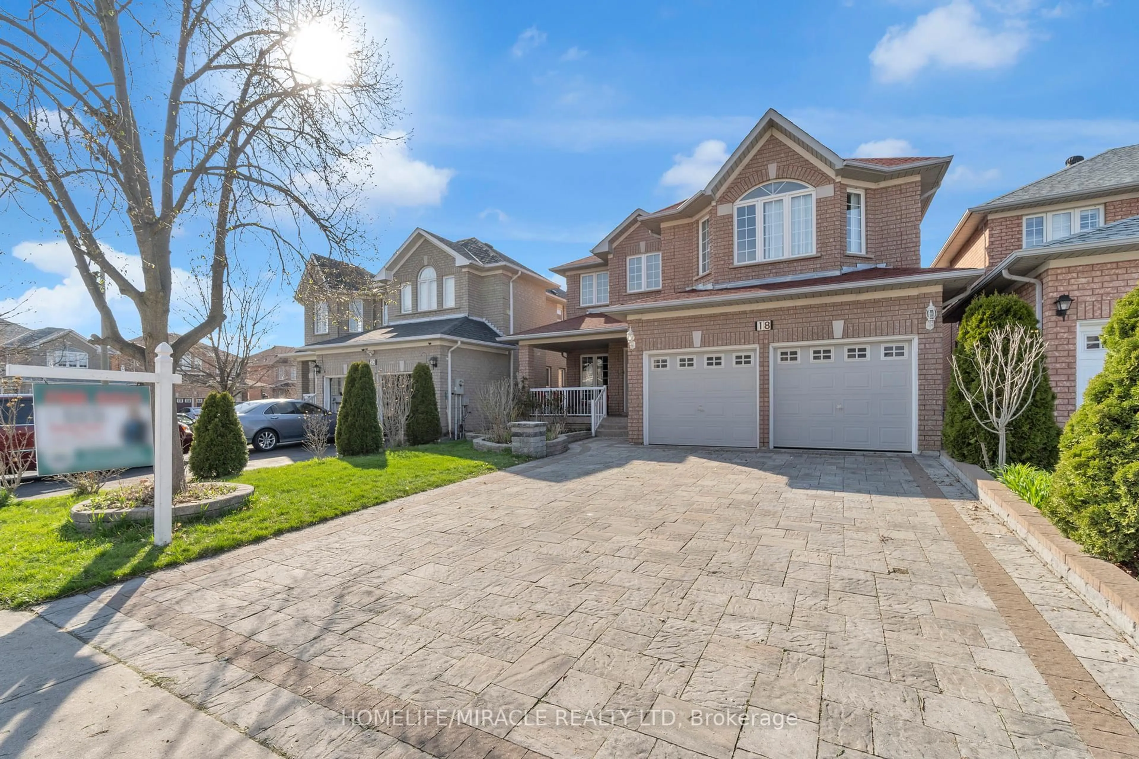 Home with brick exterior material, street for 18 Hartwell Gate, Brampton Ontario L6R 2V3