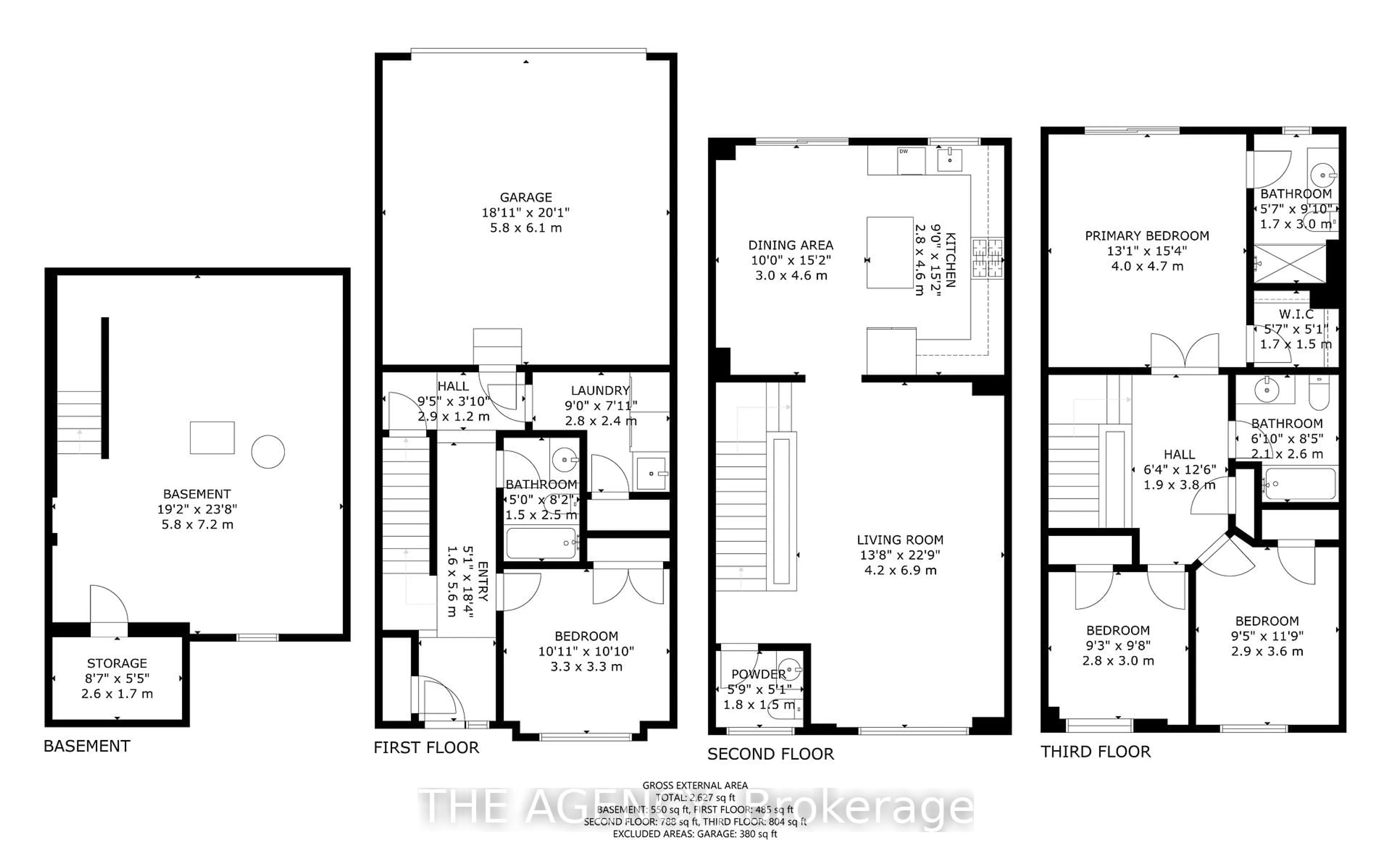 Floor plan for 525 Dundas St, Oakville Ontario L6H 3P6
