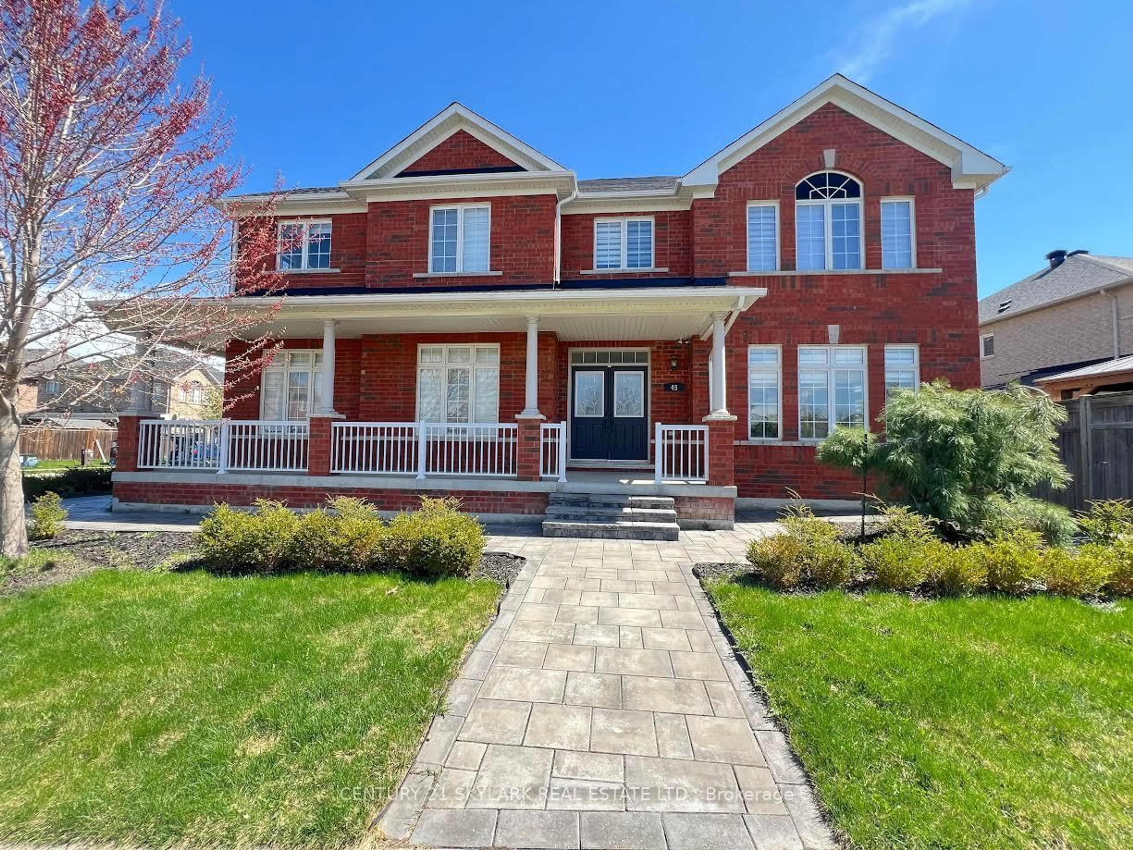 Home with brick exterior material, street for 45 Kidbrook Rd, Brampton Ontario L6P 2A6