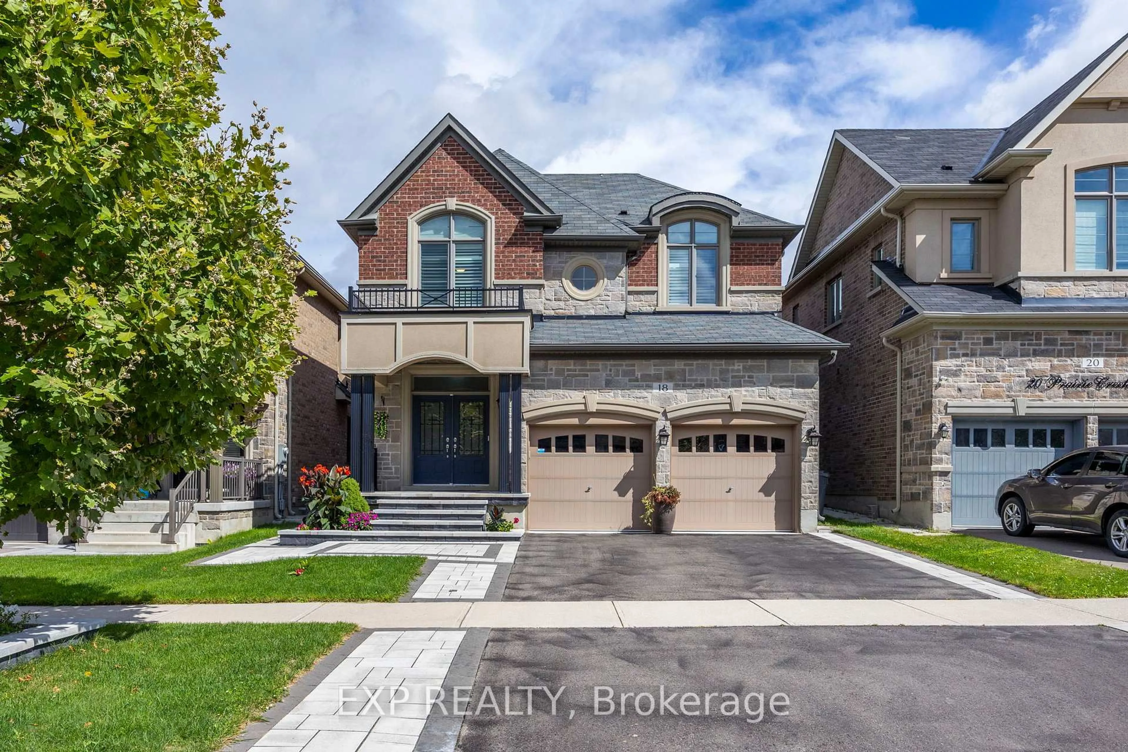 Home with brick exterior material, street for 18 Prairie Creek Cres, Brampton Ontario L6Y 6C9