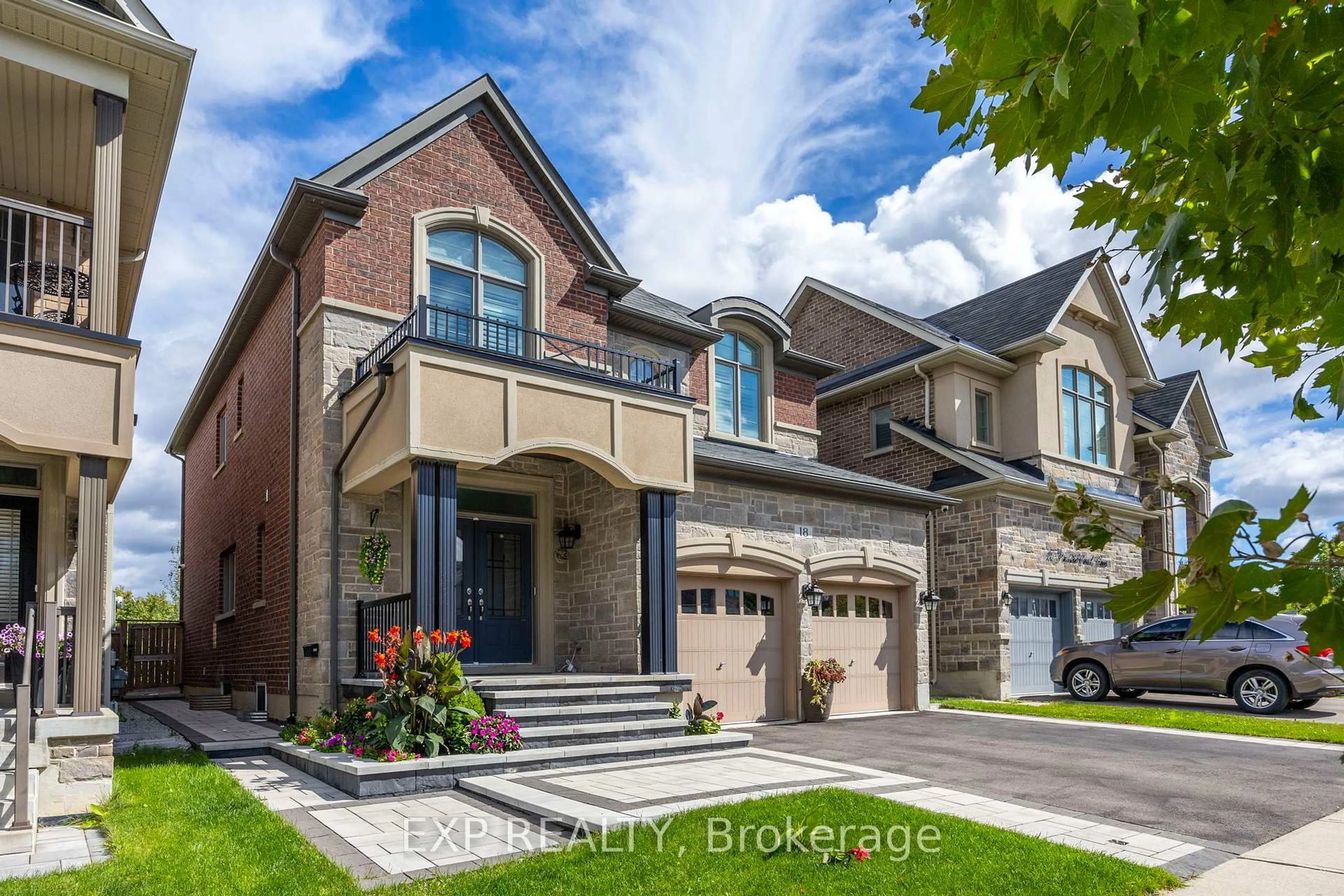 Home with brick exterior material, street for 18 Prairie Creek Cres, Brampton Ontario L6Y 6C9