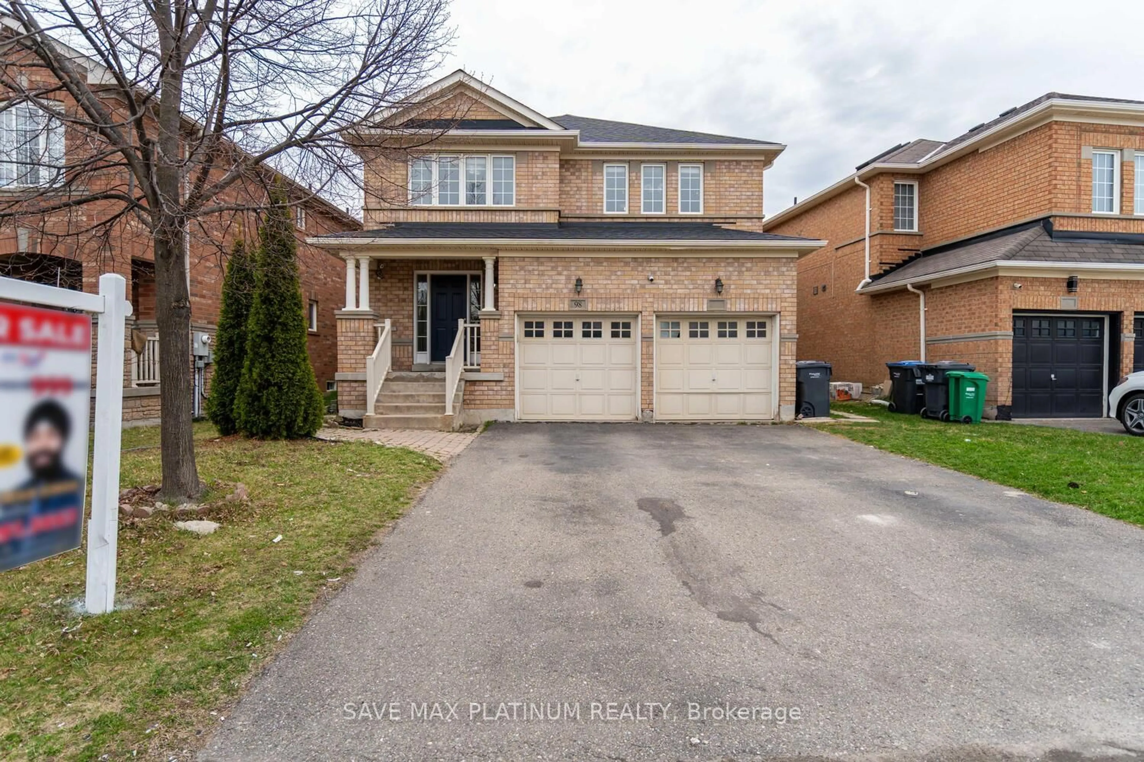 Home with brick exterior material, street for 98 Crown Victoria Dr, Brampton Ontario L7A 3X6