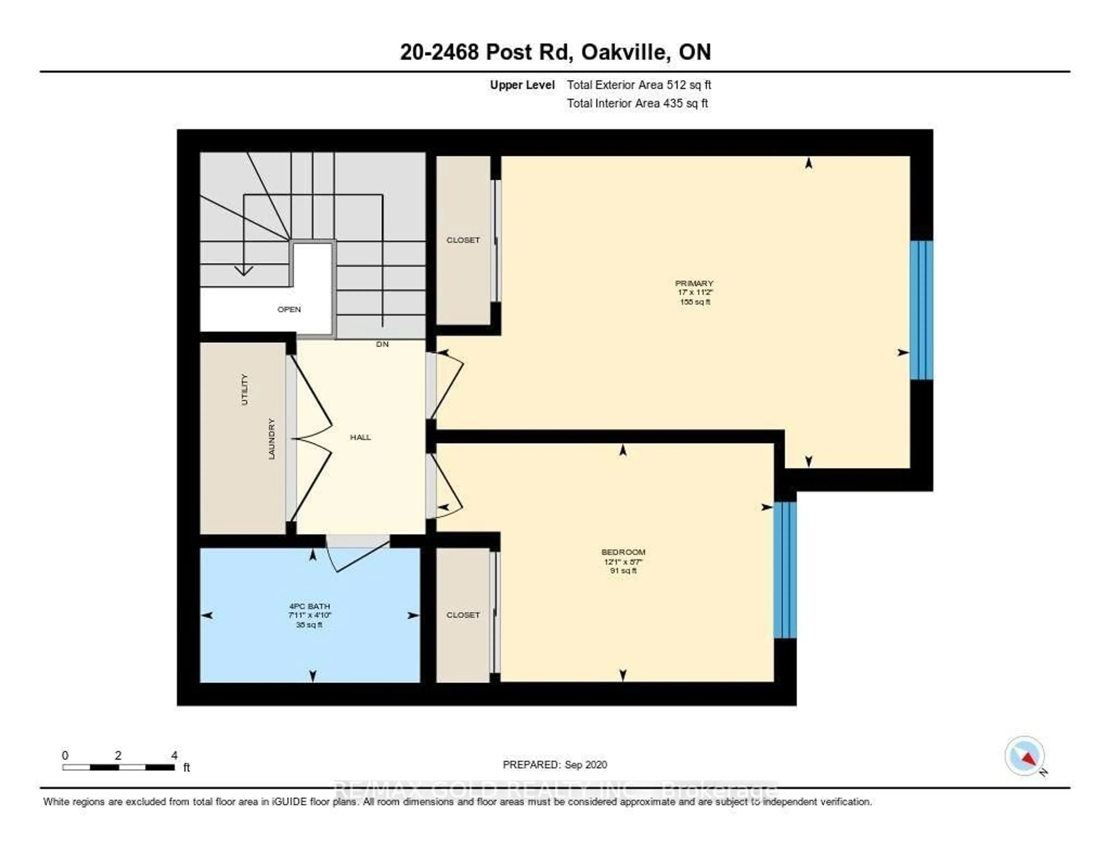 Floor plan for 2468 Post Rd #20, Oakville Ontario L6H 0J2