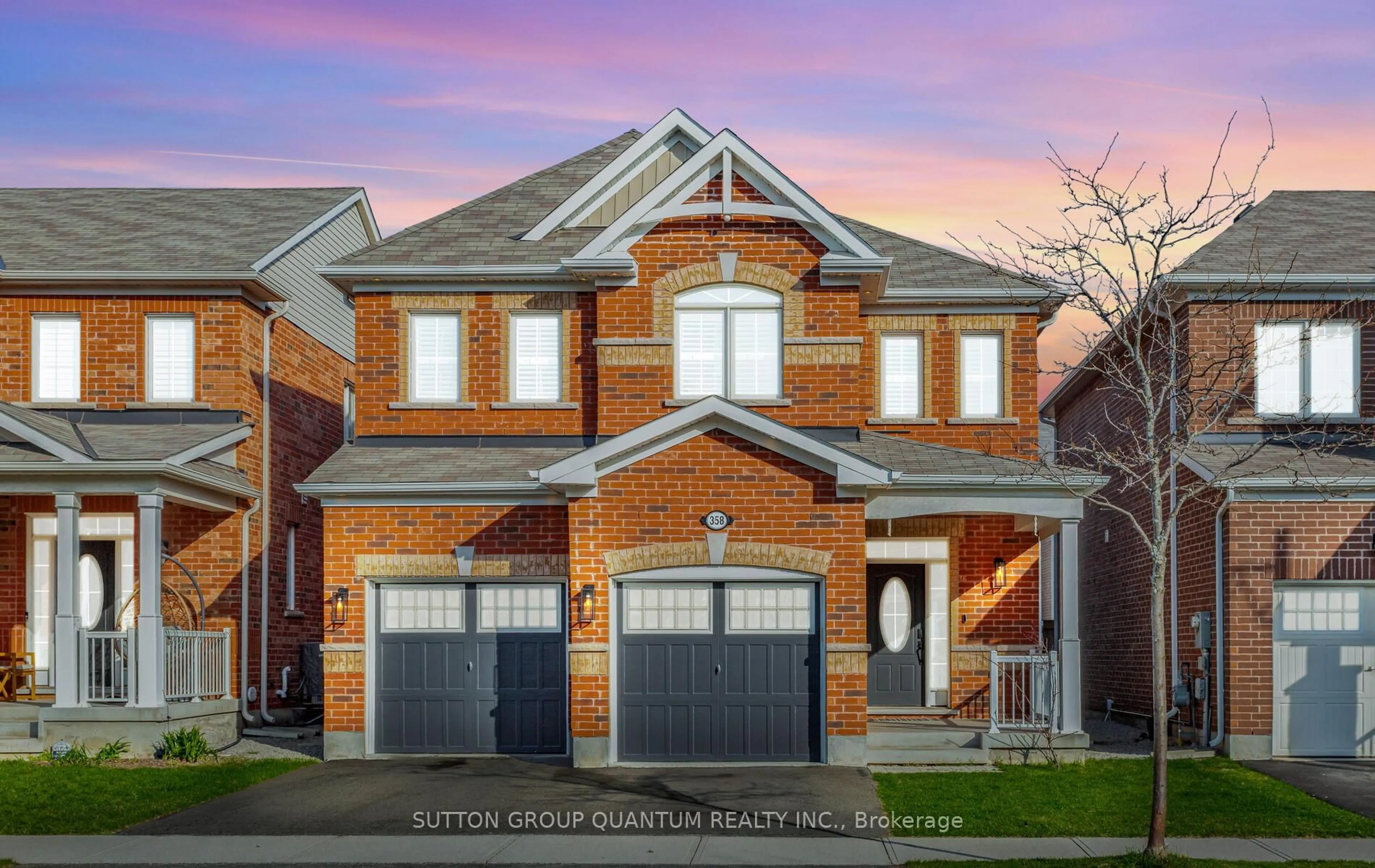 Home with brick exterior material, street for 358 Emmett Landing, Milton Ontario L9E 0A6