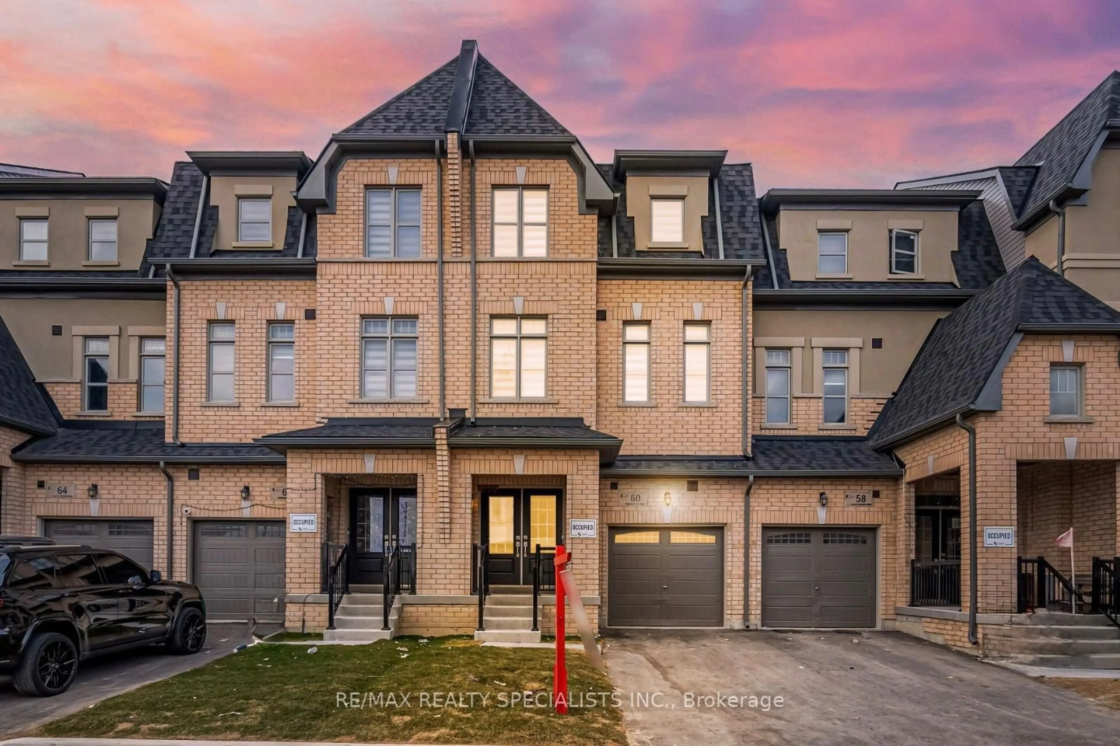 Home with brick exterior material, street for 60 Foxsparrow Rd, Brampton Ontario L6R 4E1