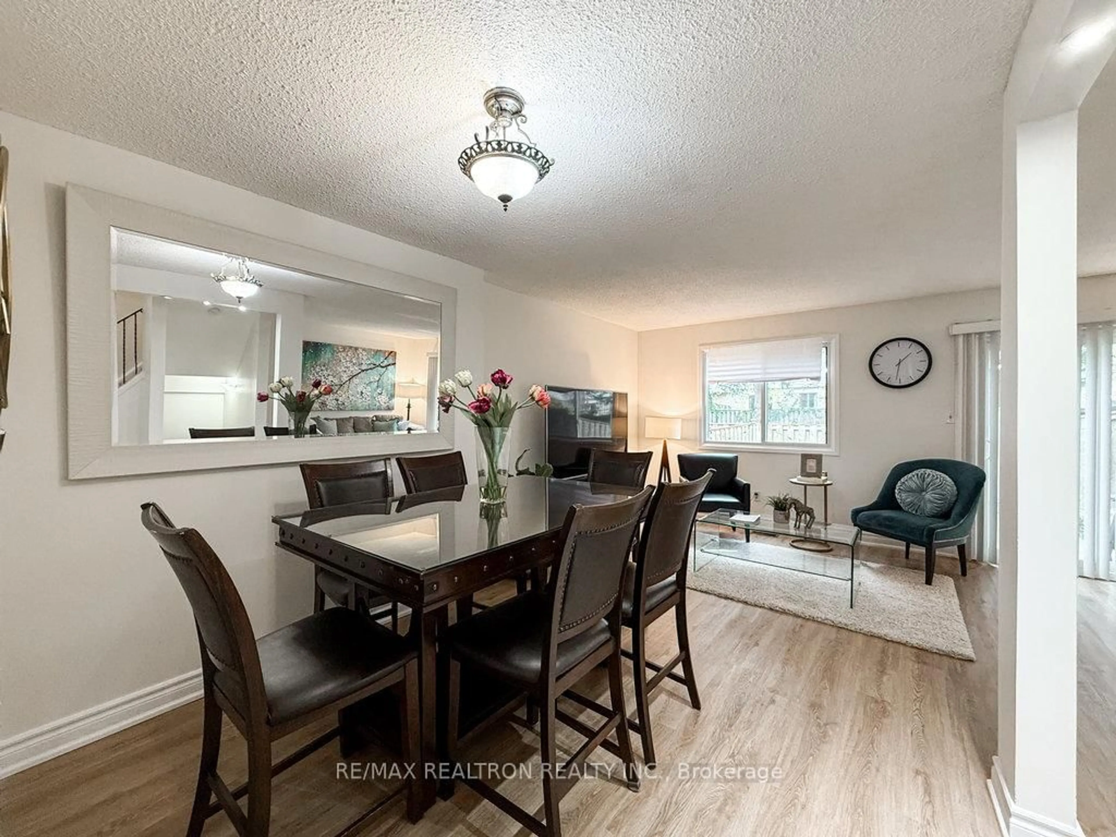 Dining room, wood/laminate floor for 2651 Aquitane Ave #73, Mississauga Ontario L5N 1V5
