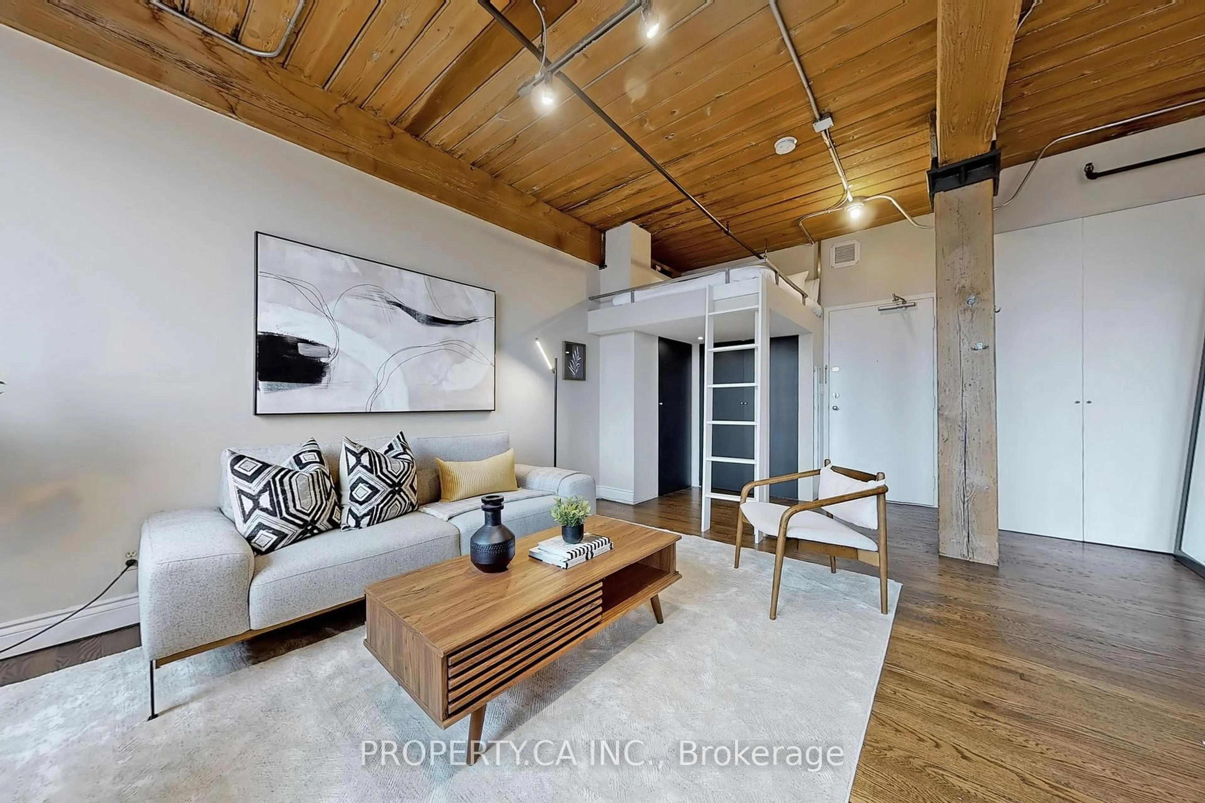 Living room with furniture, unknown for 24 Noble St #210, Toronto Ontario M6K 2C8