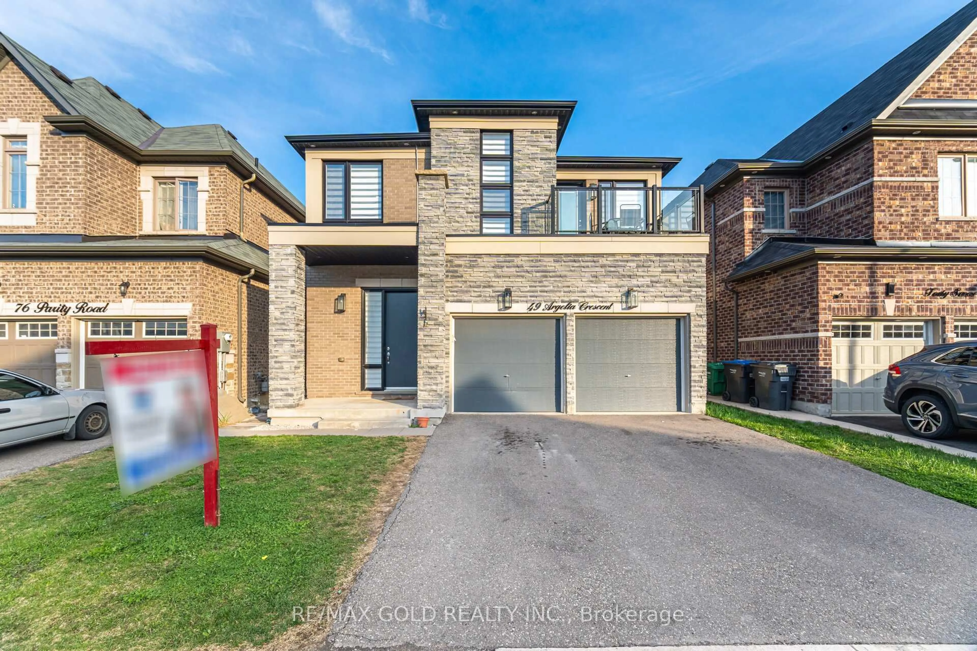 Home with brick exterior material, street for 49 Argelia Cres, Brampton Ontario L6X 5N5