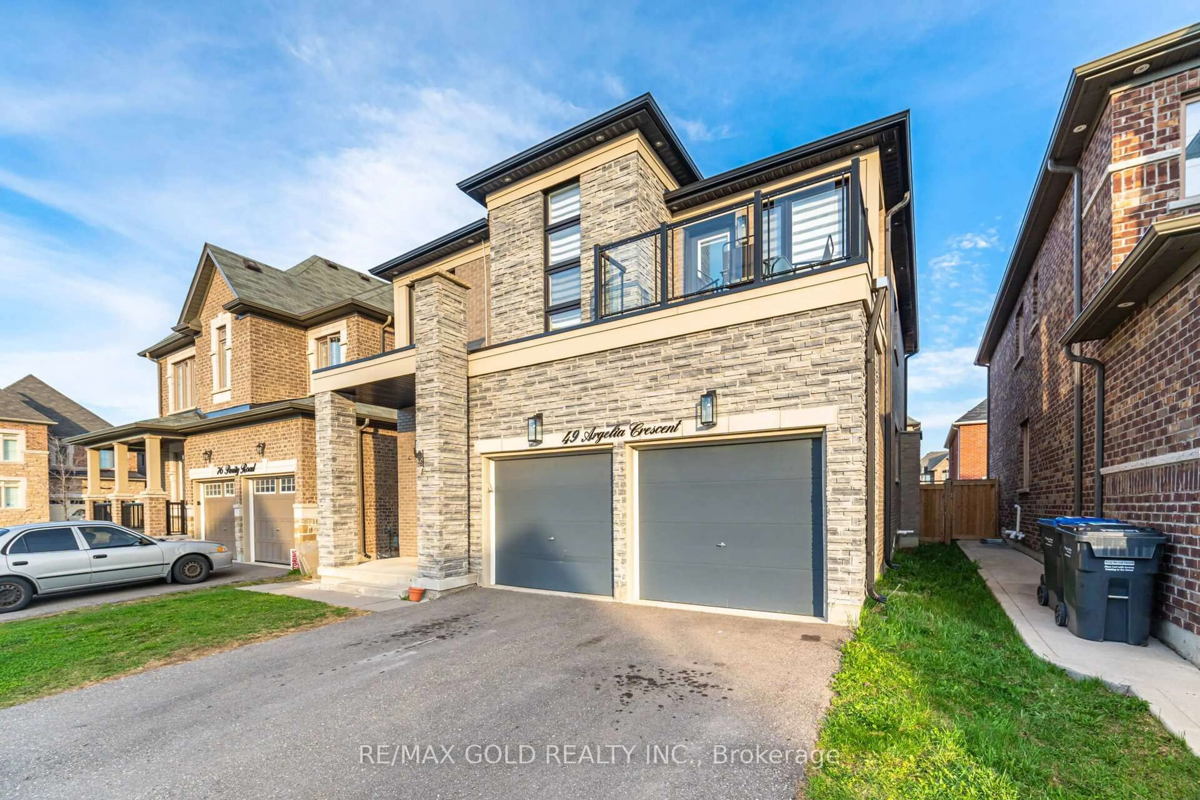 Home with brick exterior material, street for 49 Argelia Cres, Brampton Ontario L6X 5N5