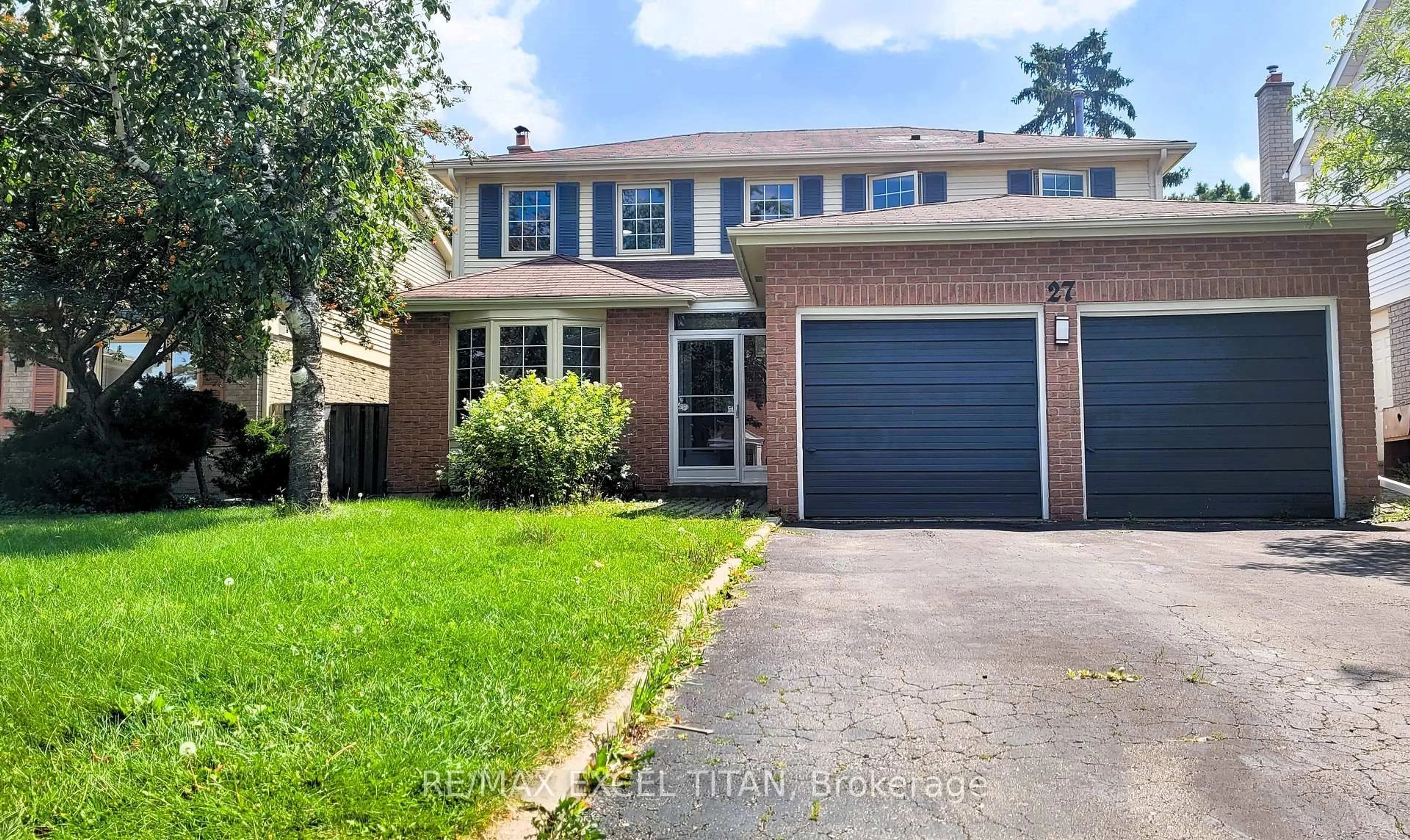 Home with brick exterior material, street for 27 Macdougall Dr, Brampton Ontario L6S 3P4