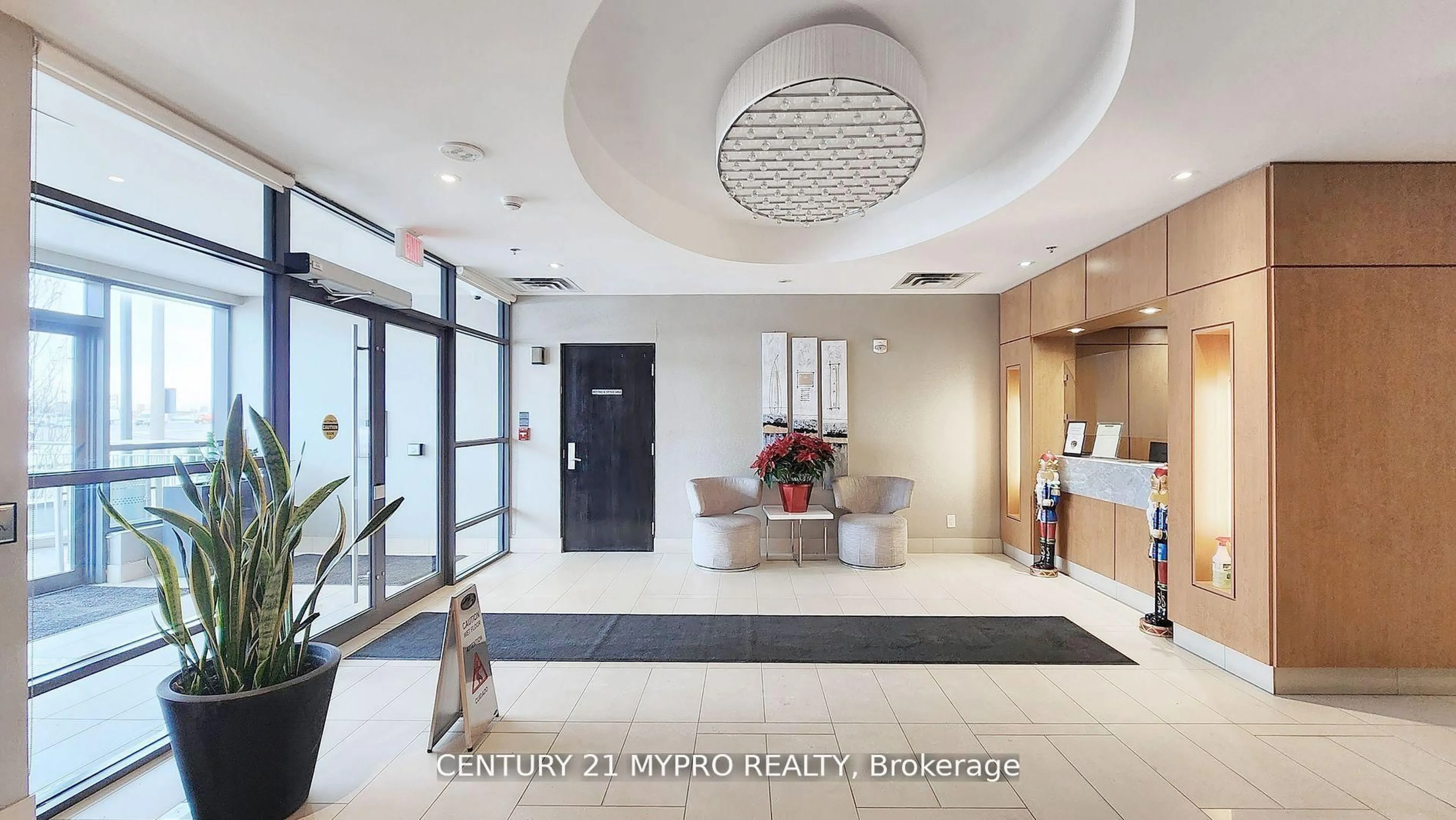 Indoor foyer for 840 Queen's Plate Dr #1003, Toronto Ontario M9W 0E7