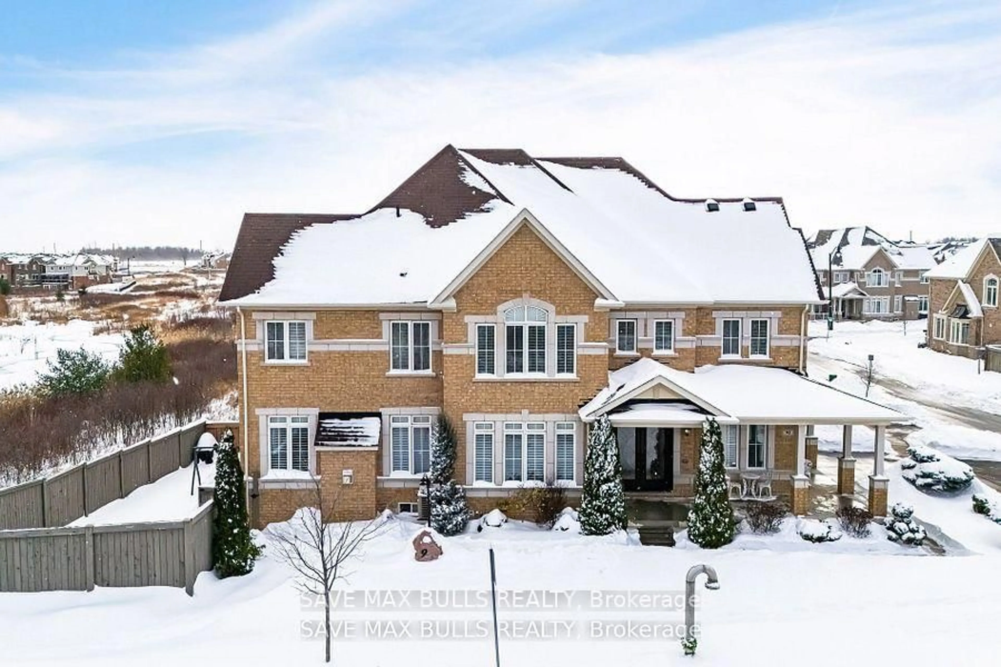 A pic from outside/outdoor area/front of a property/back of a property/a pic from drone, mountain view for 92 Veterans Dr, Brampton Ontario L7A 3Z7