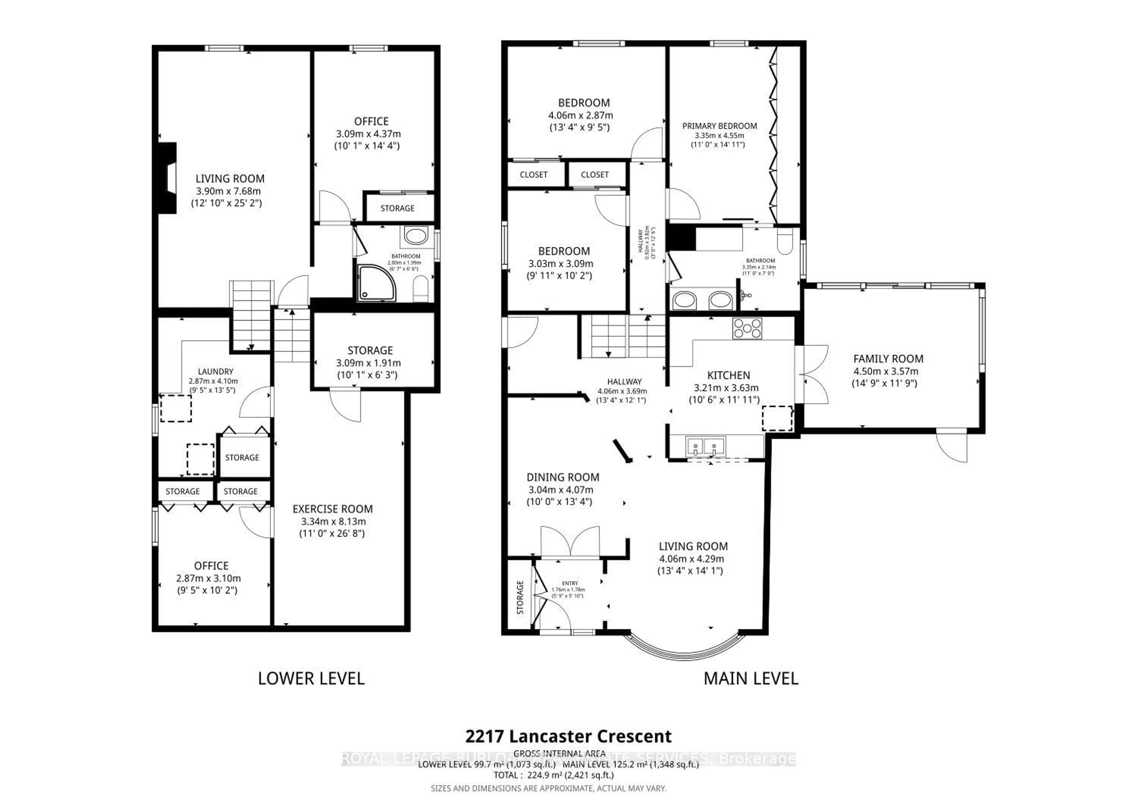 Floor plan for 2217 Lancaster Cres, Burlington Ontario L7P 3G4