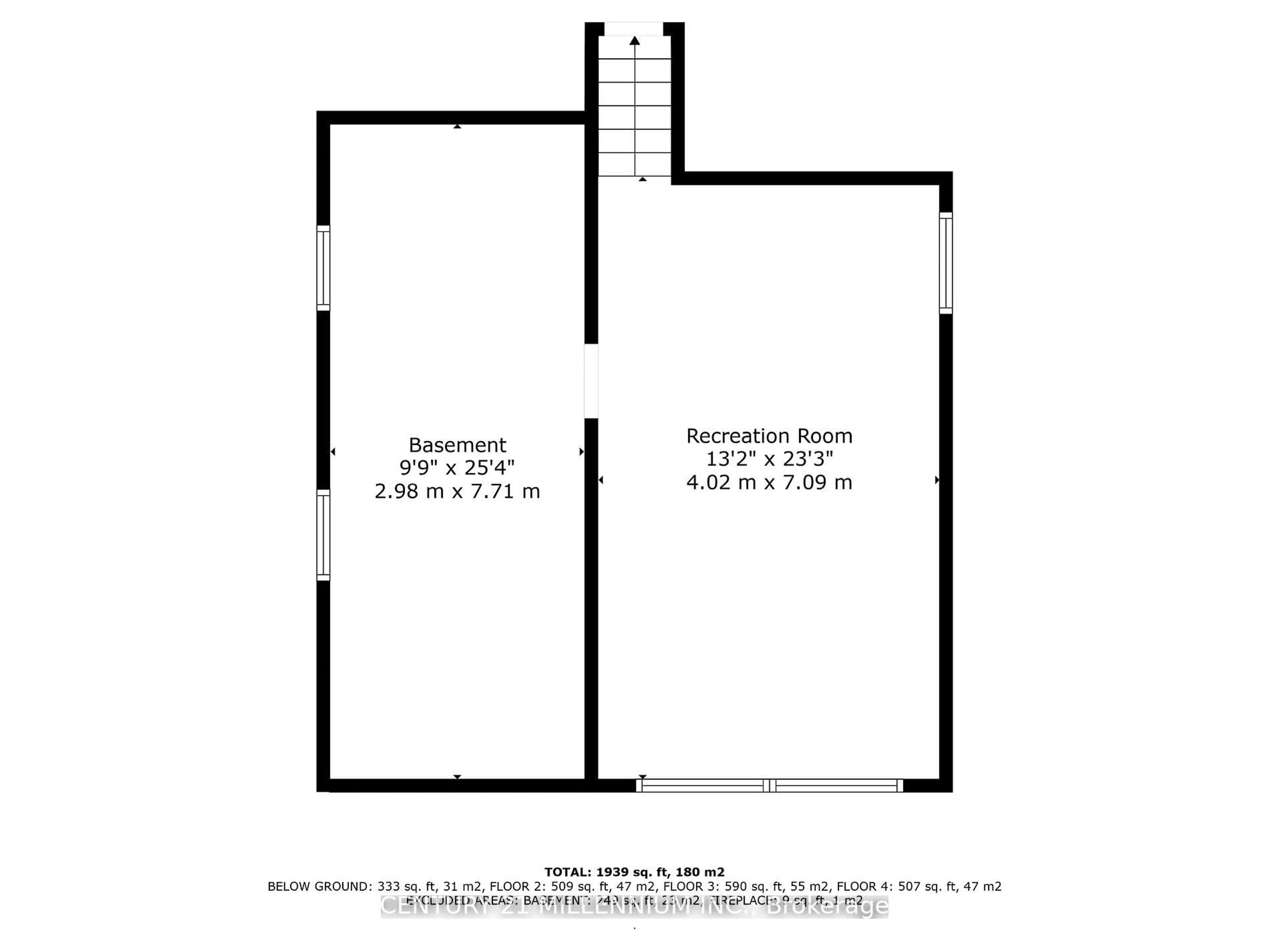 Floor plan for 12 Parkend Ave, Brampton Ontario L6Y 1B2