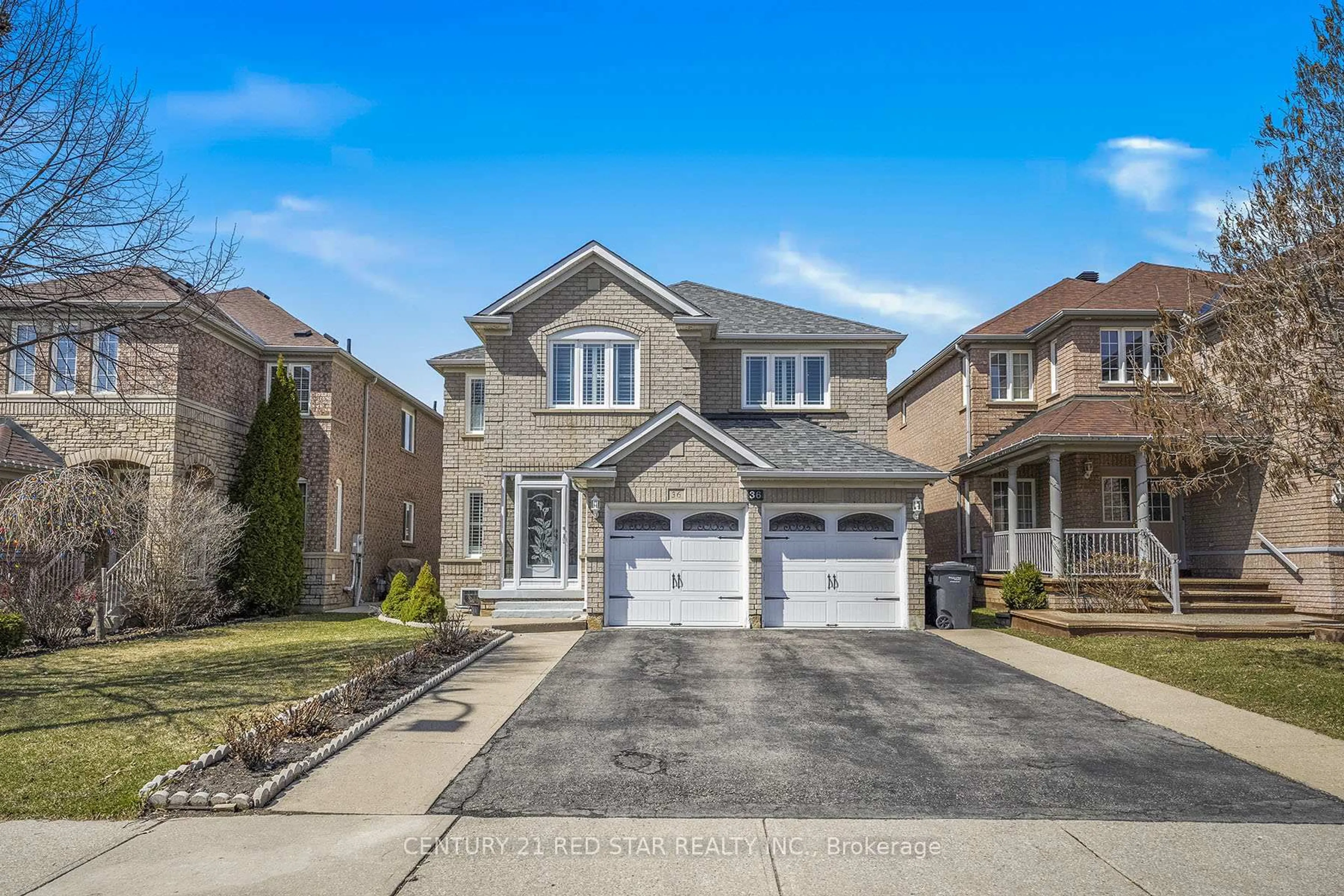 Home with brick exterior material, street for 36 Field Thistle Dr, Brampton Ontario L6R 3A8