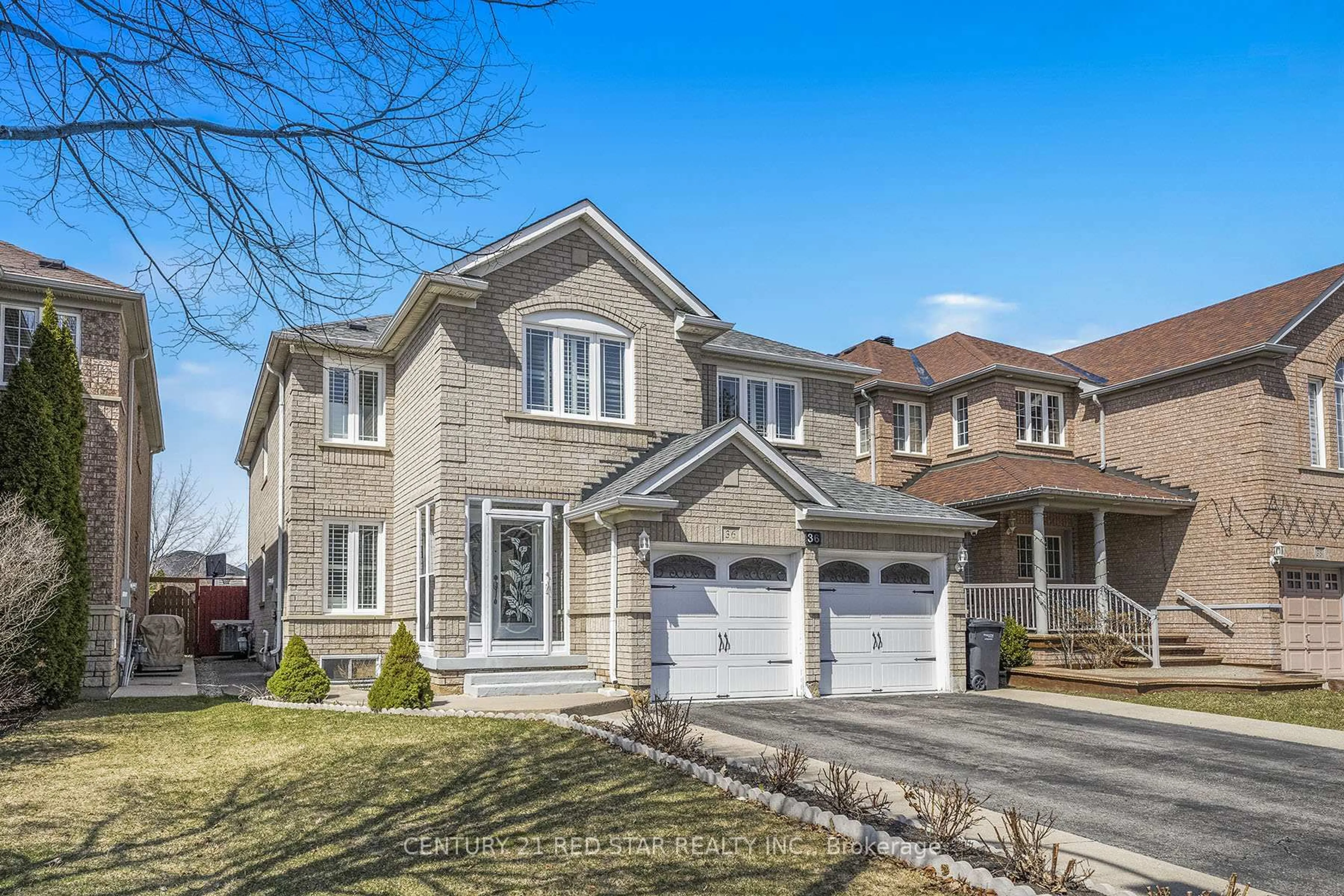 Home with brick exterior material, street for 36 Field Thistle Dr, Brampton Ontario L6R 3A8