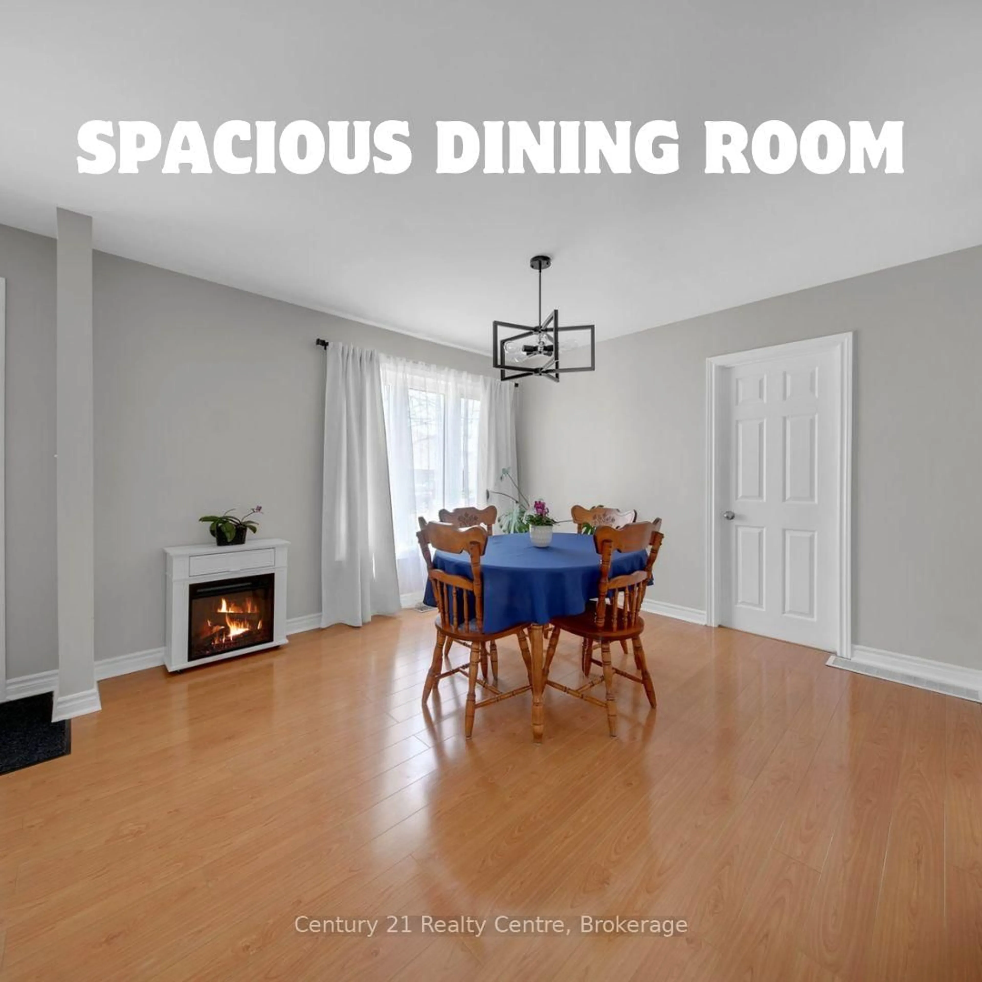 Dining room, wood/laminate floor for 9 Sunset Blvd, Brampton Ontario L6X 1W7