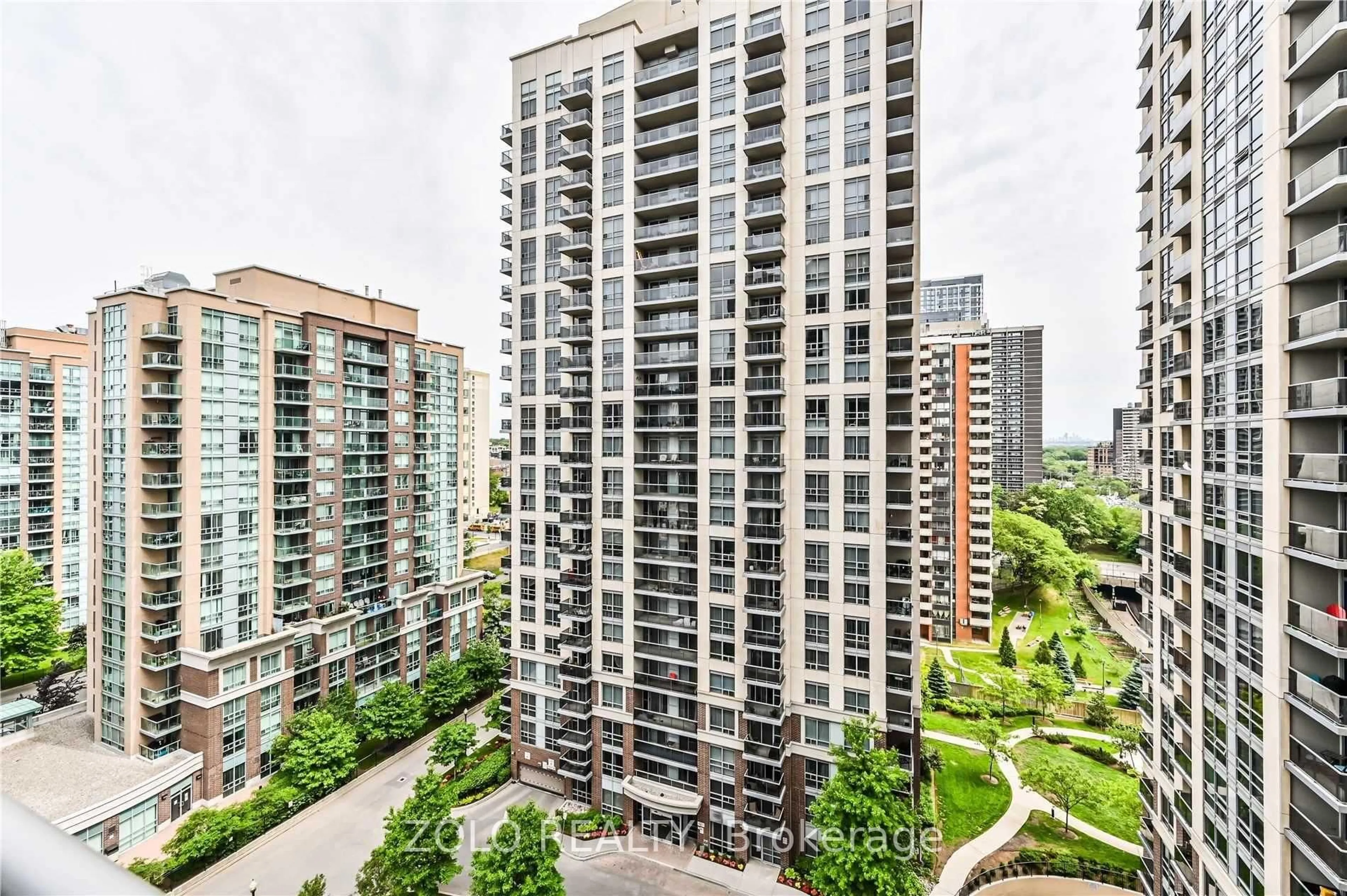 A pic from outside/outdoor area/front of a property/back of a property/a pic from drone, city buildings view from balcony for 1 Michael Power Pl #1801, Toronto Ontario M9A 0A1