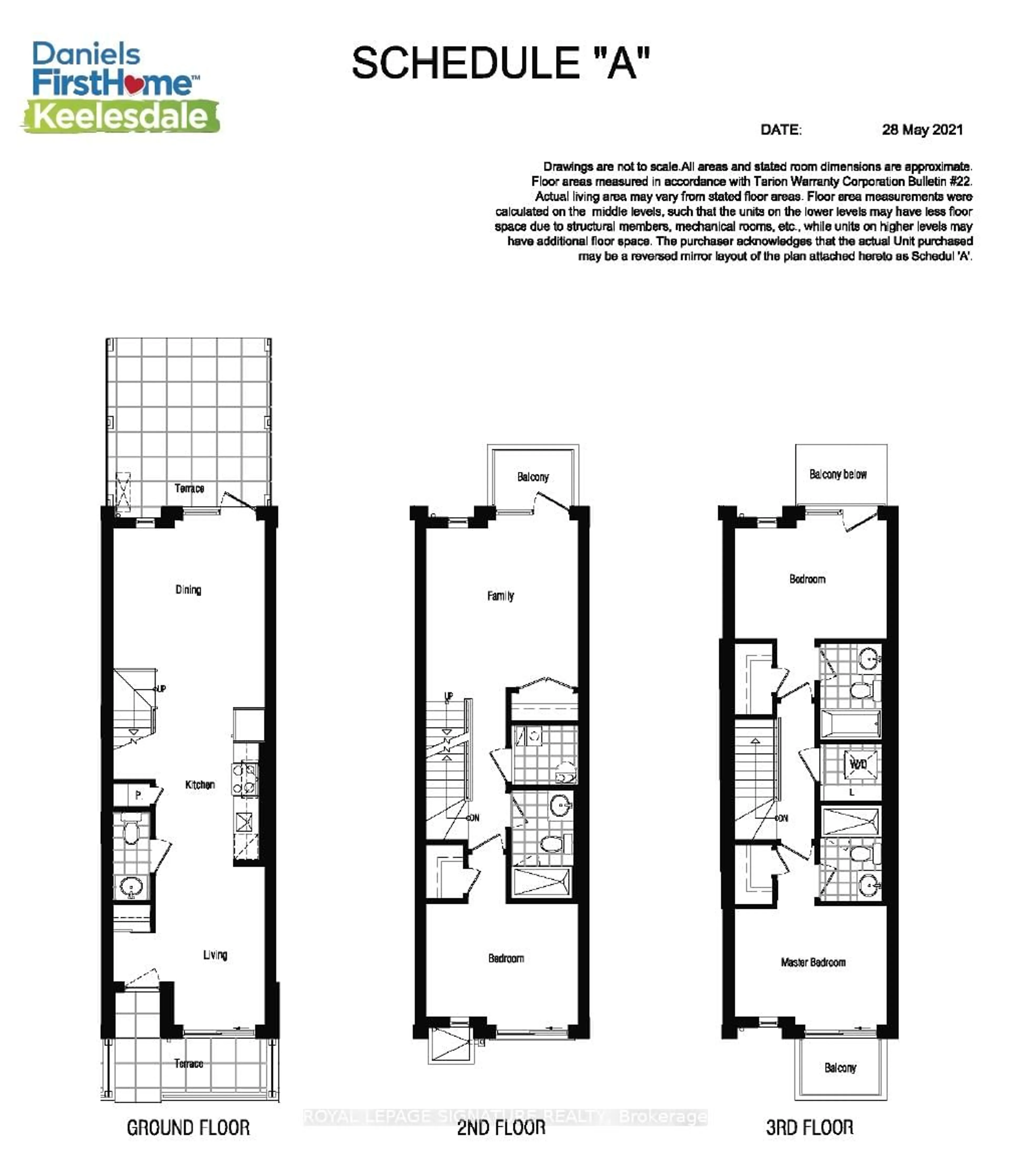 Floor plan for 110 Canon Jackson Dr #113, Toronto Ontario M6M 0C1
