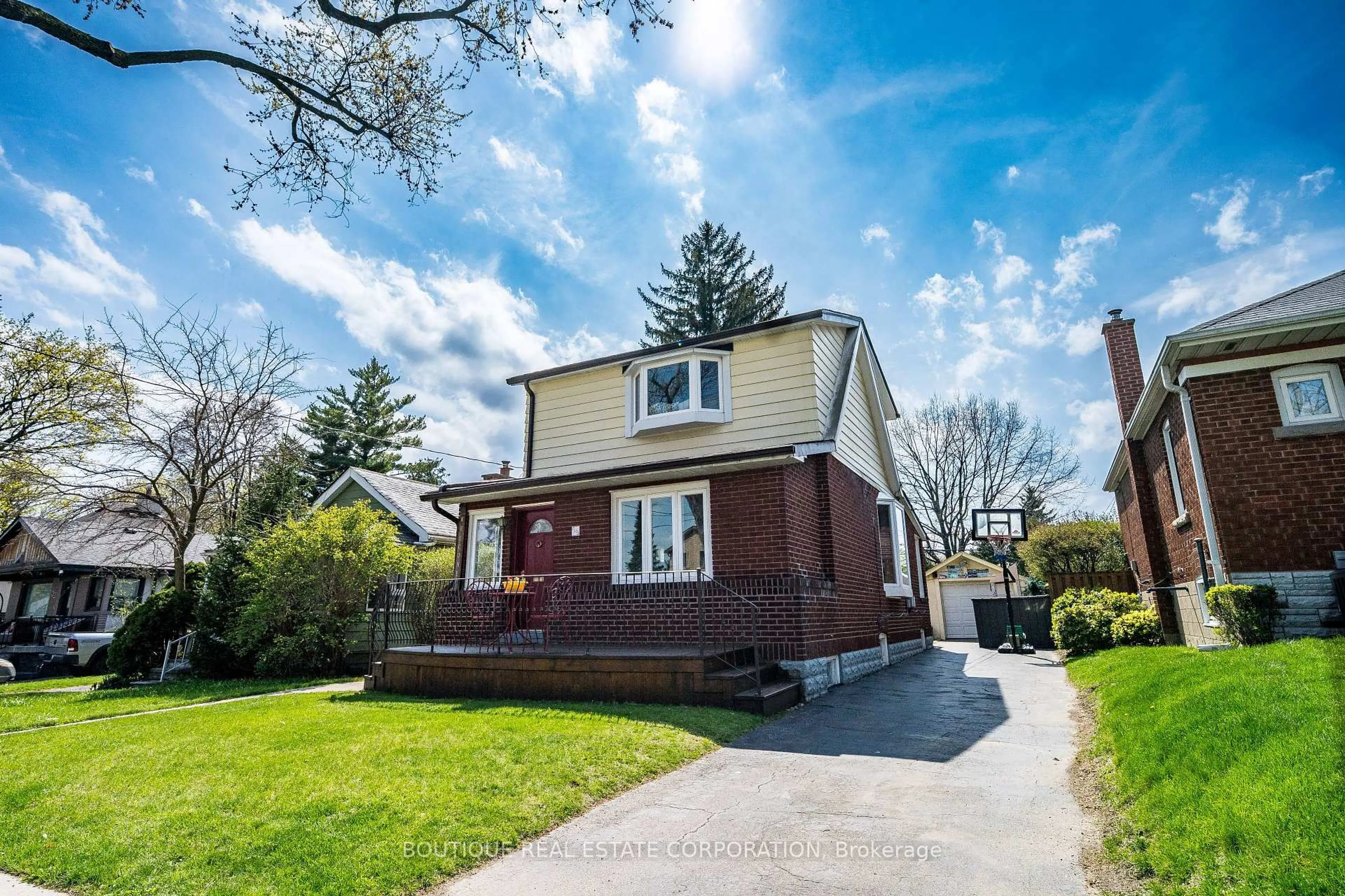 Home with brick exterior material, street for 36 Frances Ave, Toronto Ontario M8Y 3K9