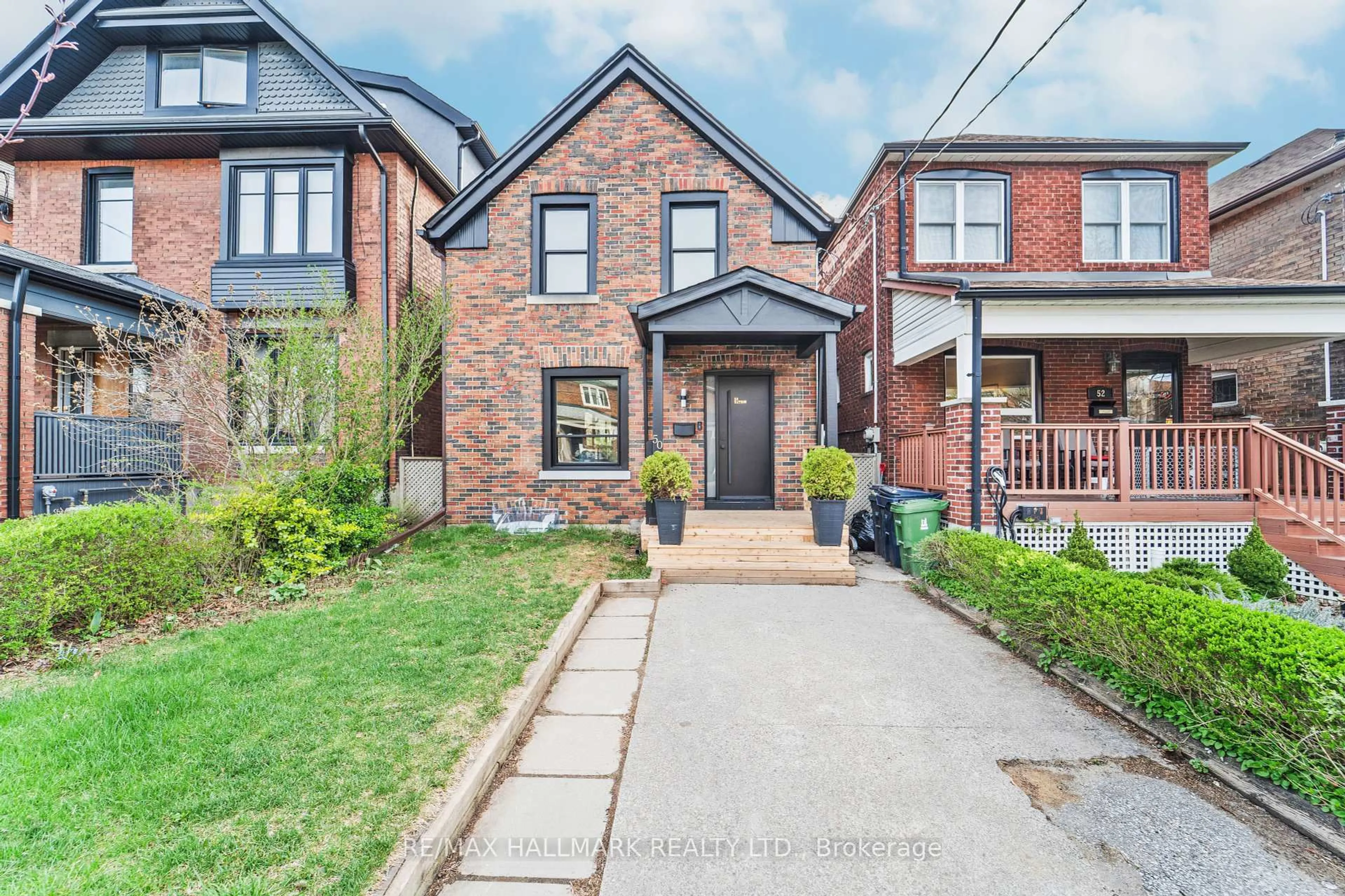 Home with brick exterior material, street for 50 Watson Ave, Toronto Ontario M6S 4E1