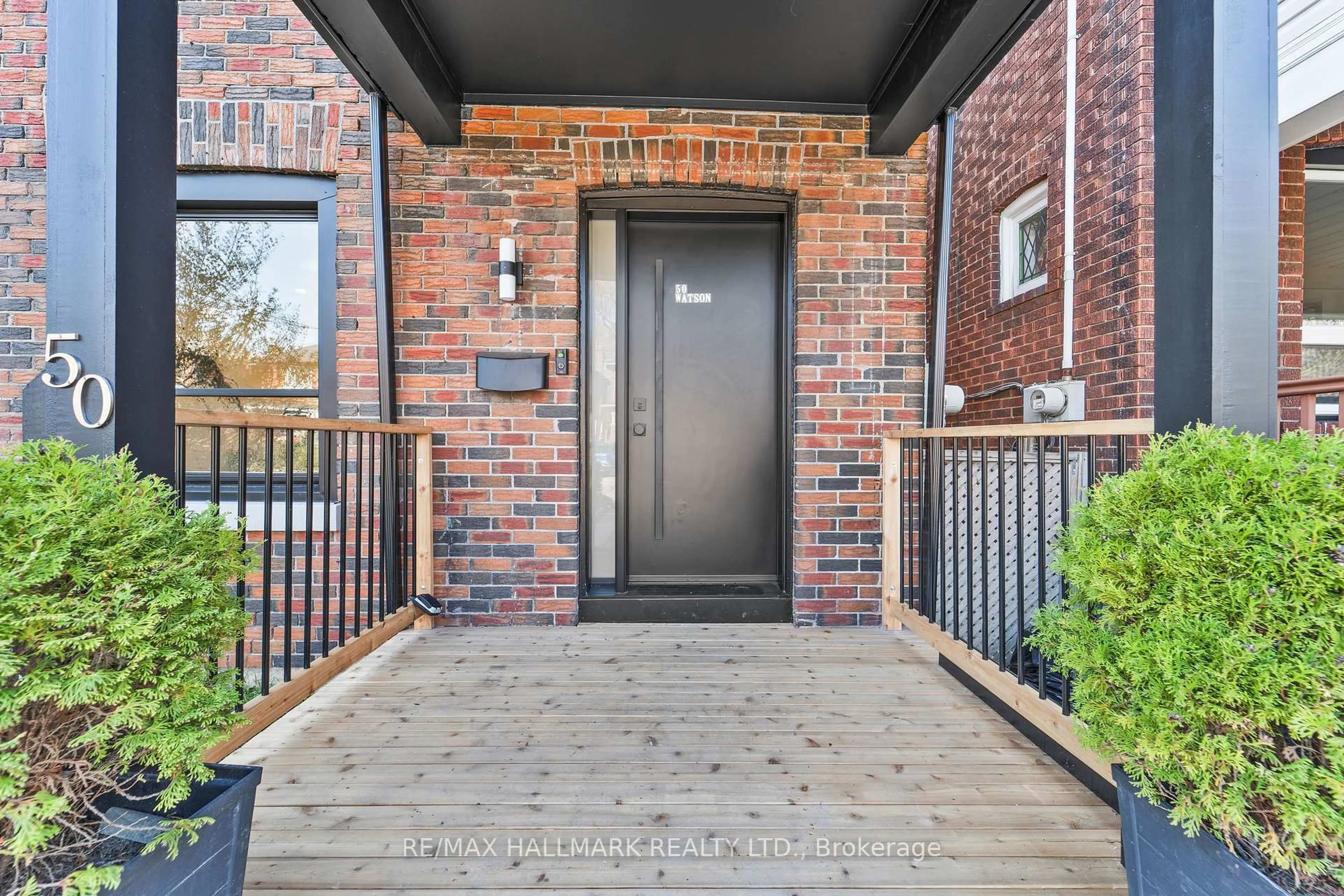 Home with brick exterior material, street for 50 Watson Ave, Toronto Ontario M6S 4E1