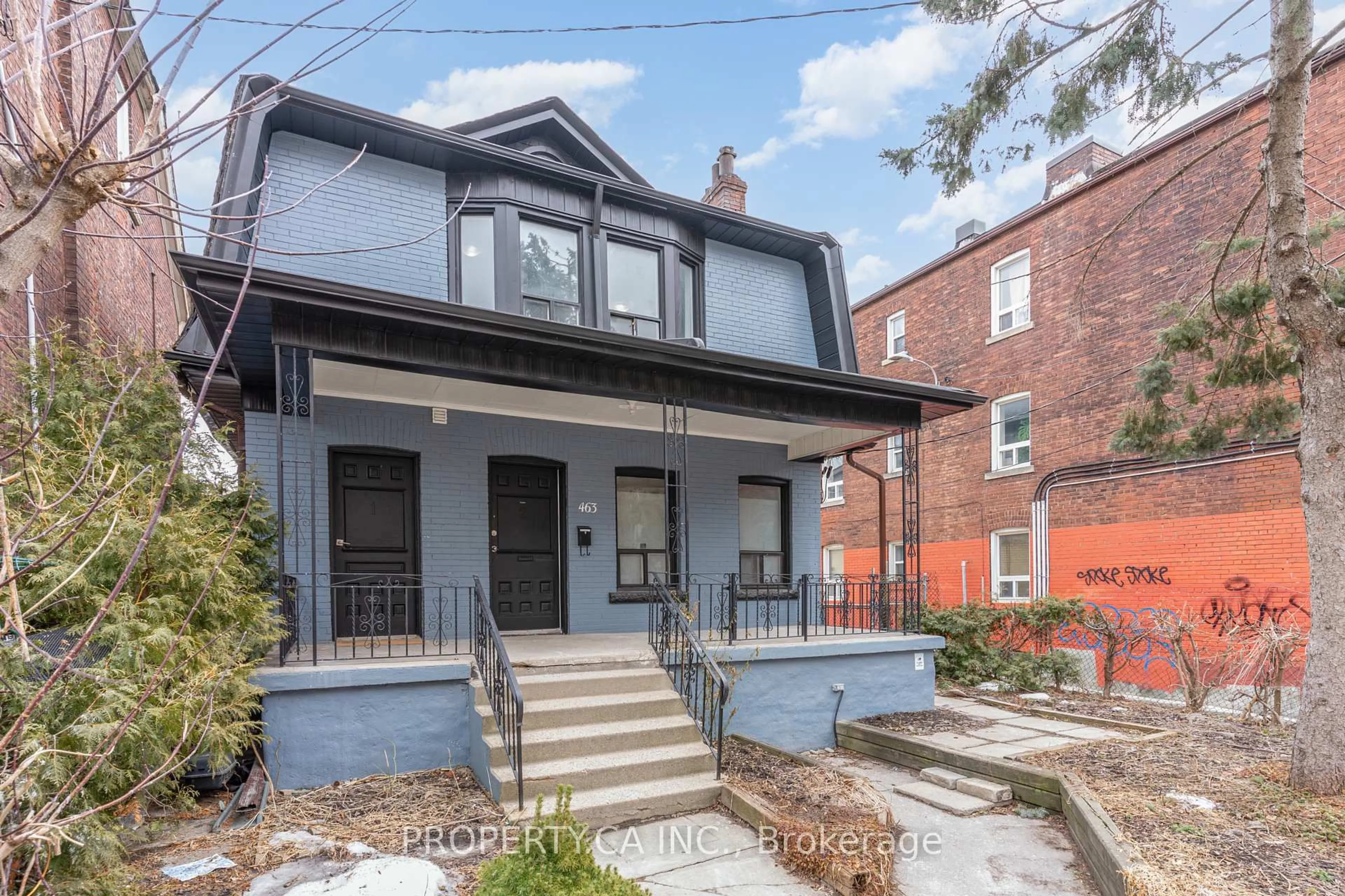 Home with brick exterior material, street for 463 St Clarens Ave, Toronto Ontario M6H 3W4