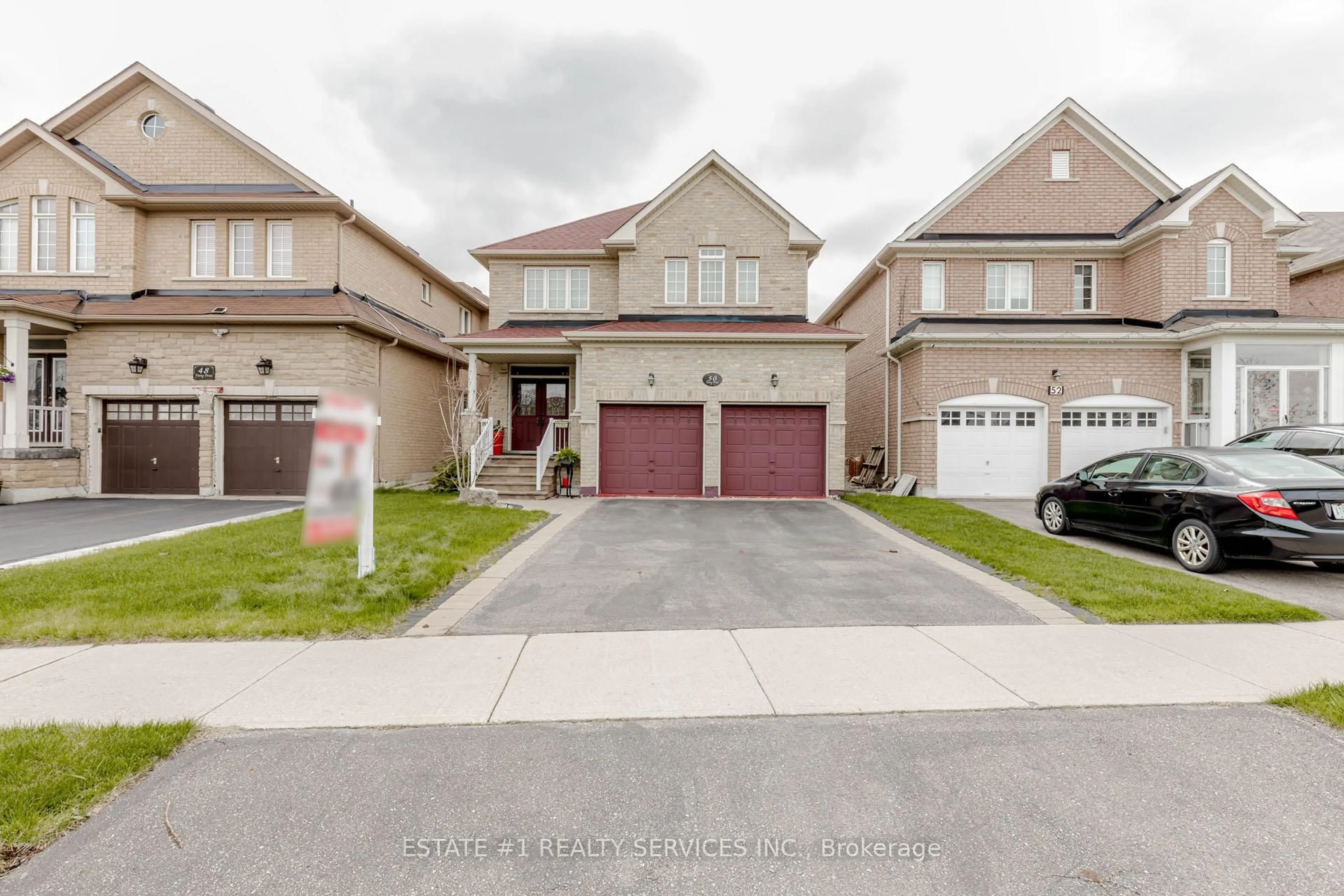 A pic from outside/outdoor area/front of a property/back of a property/a pic from drone, street for 50 Young Dr, Brampton Ontario L6Y 0P3