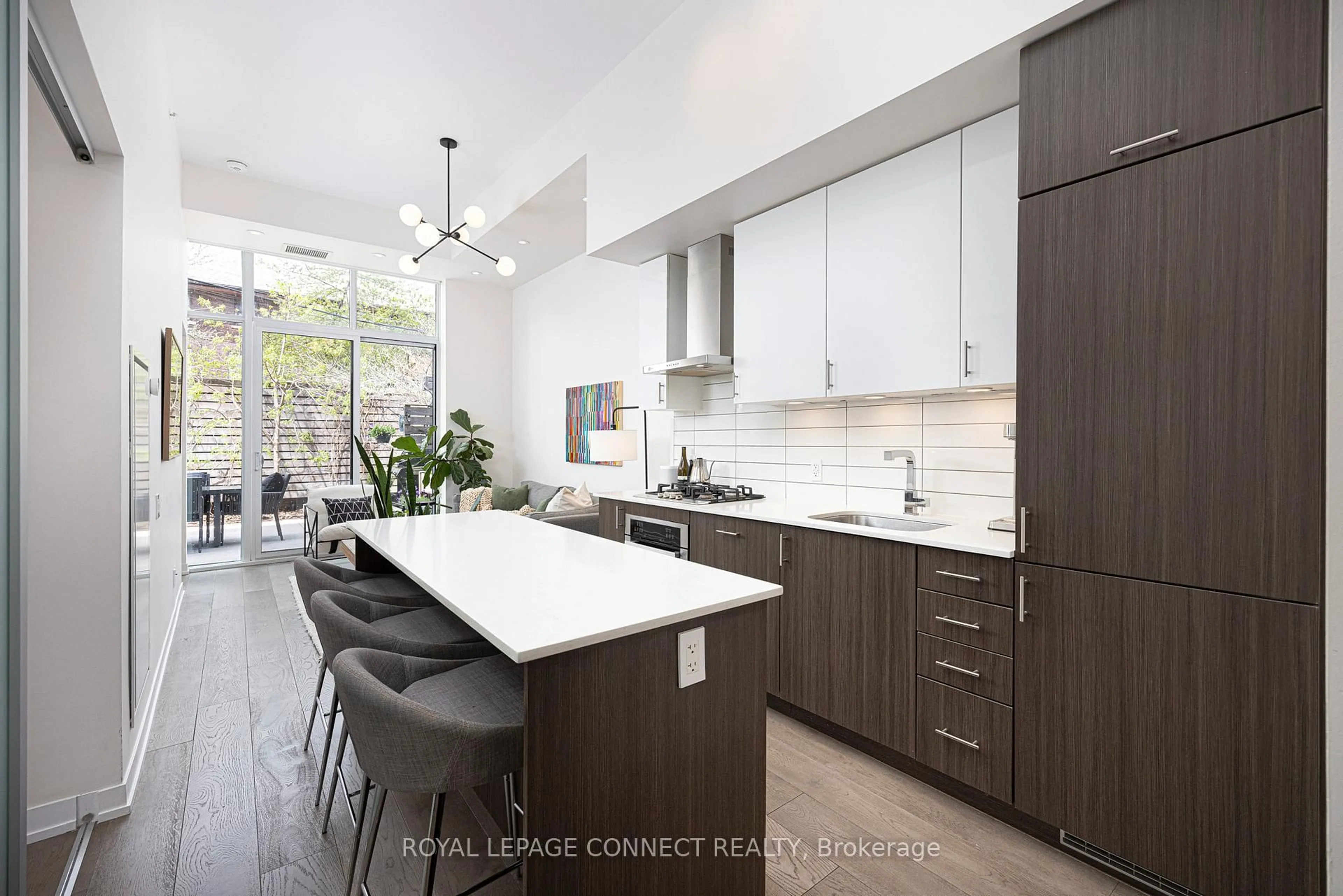 Contemporary kitchen, ceramic/tile floor for 38 Howard Park Ave #150, Toronto Ontario M6R 0A7