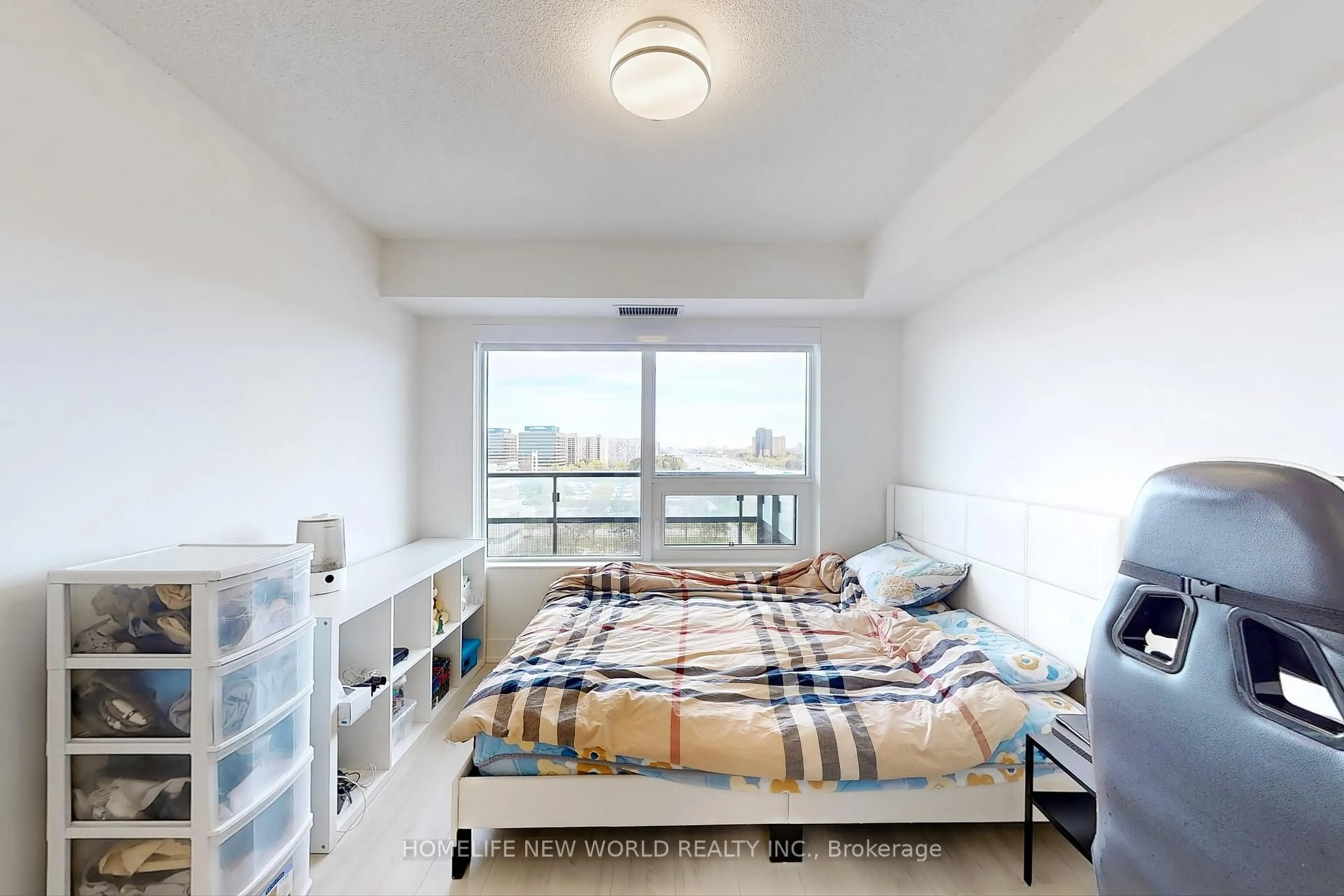 Bedroom with bed, unknown for 10 Eva Rd #905, Toronto Ontario M9C 0B3