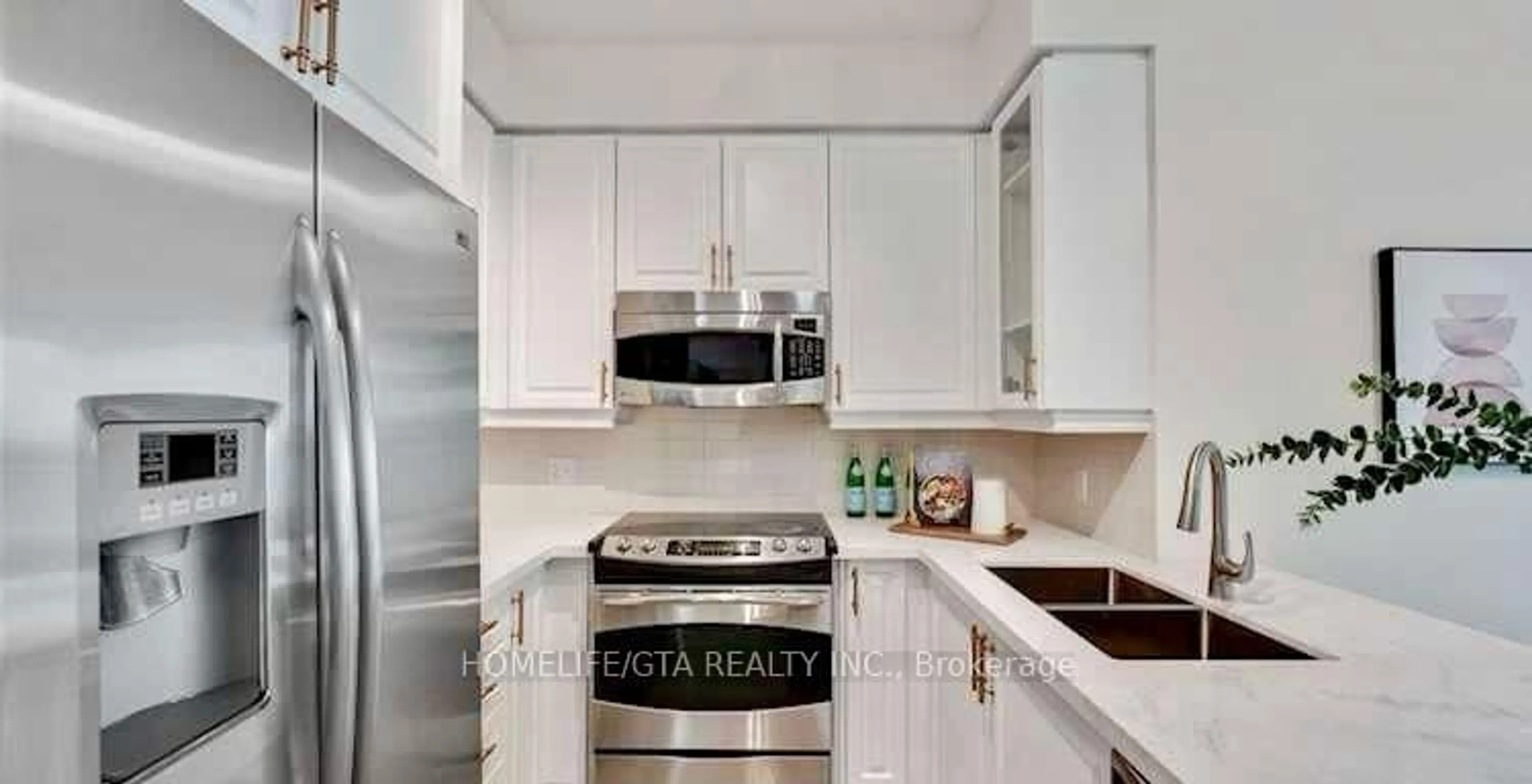 Standard kitchen, ceramic/tile floor for 1910 Lakeshore Blvd #1605, Toronto Ontario M6S 1A4