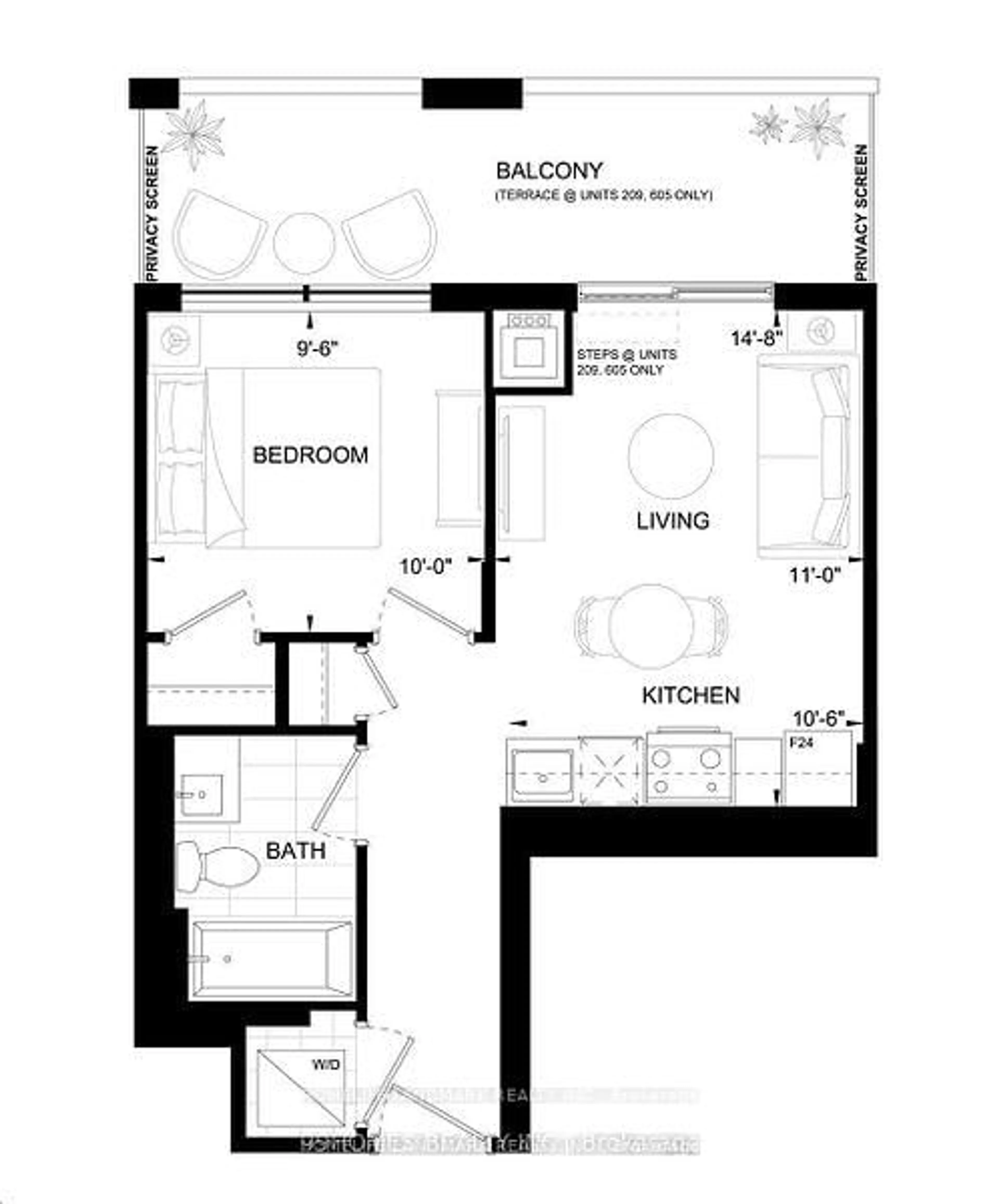 Floor plan for 3220 William Coltson Ave ## 1214, Oakville Ontario L6H 7X9