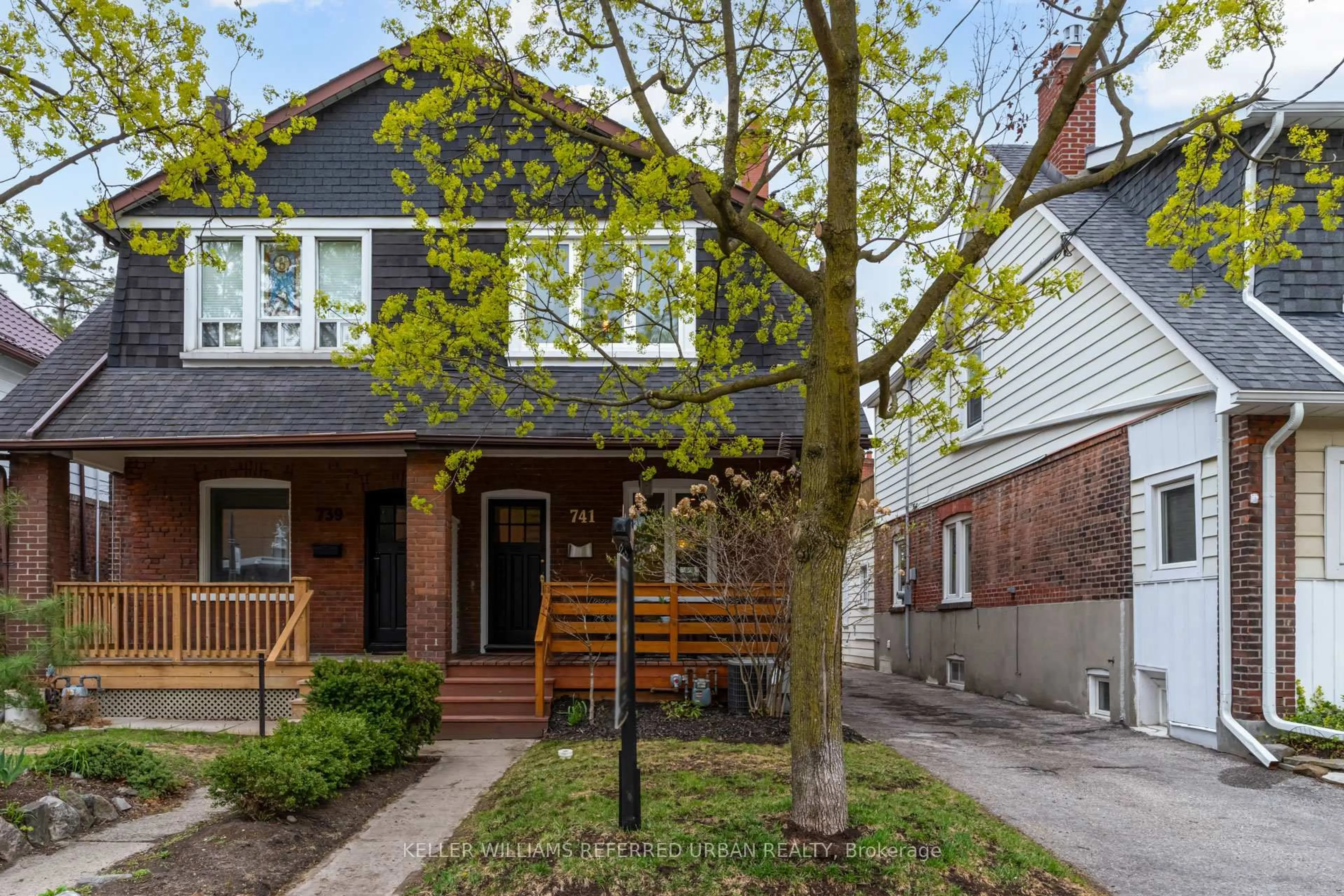 Home with brick exterior material, street for 741 Annette St, Toronto Ontario M6S 2E3