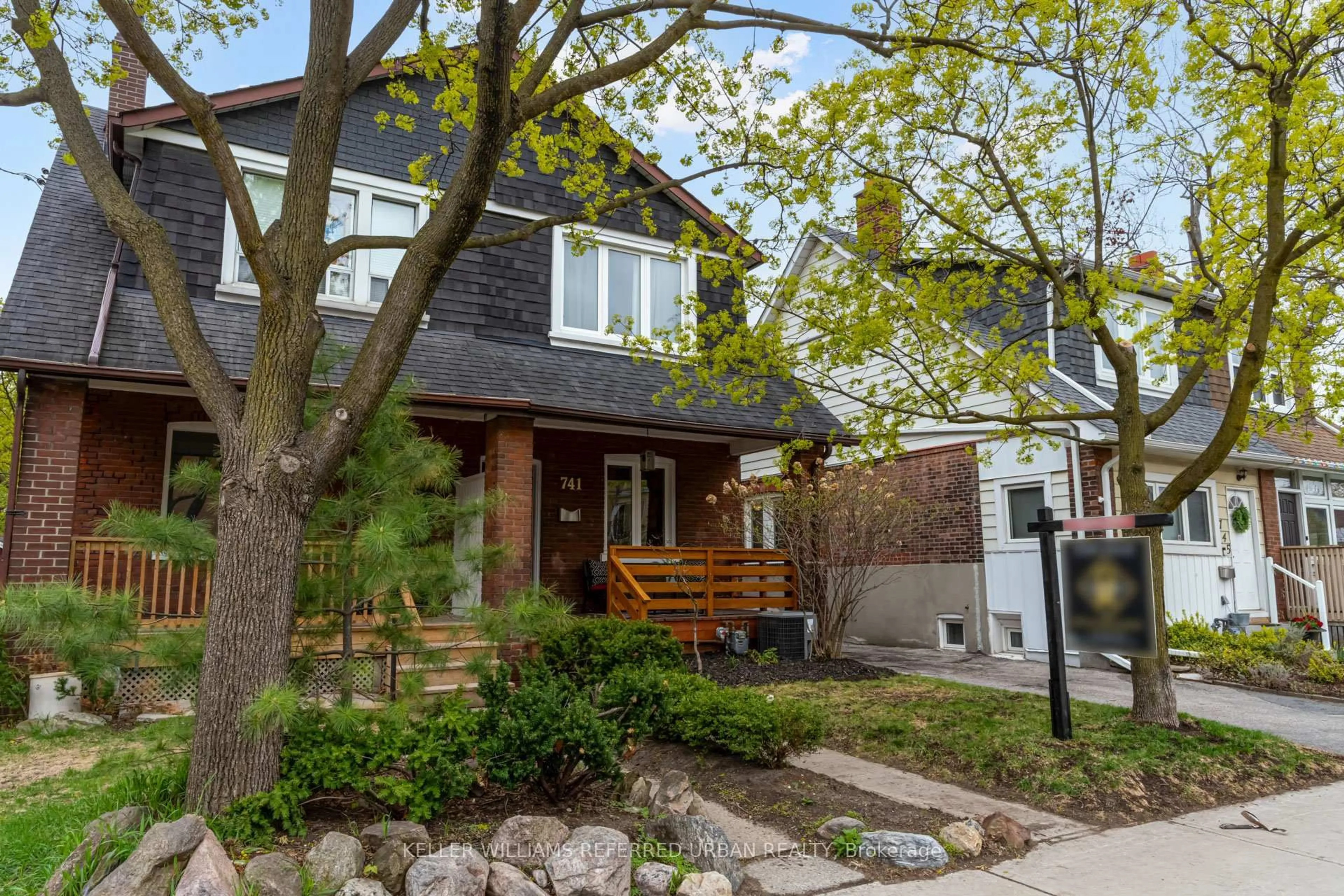 Home with brick exterior material, street for 741 Annette St, Toronto Ontario M6S 2E3
