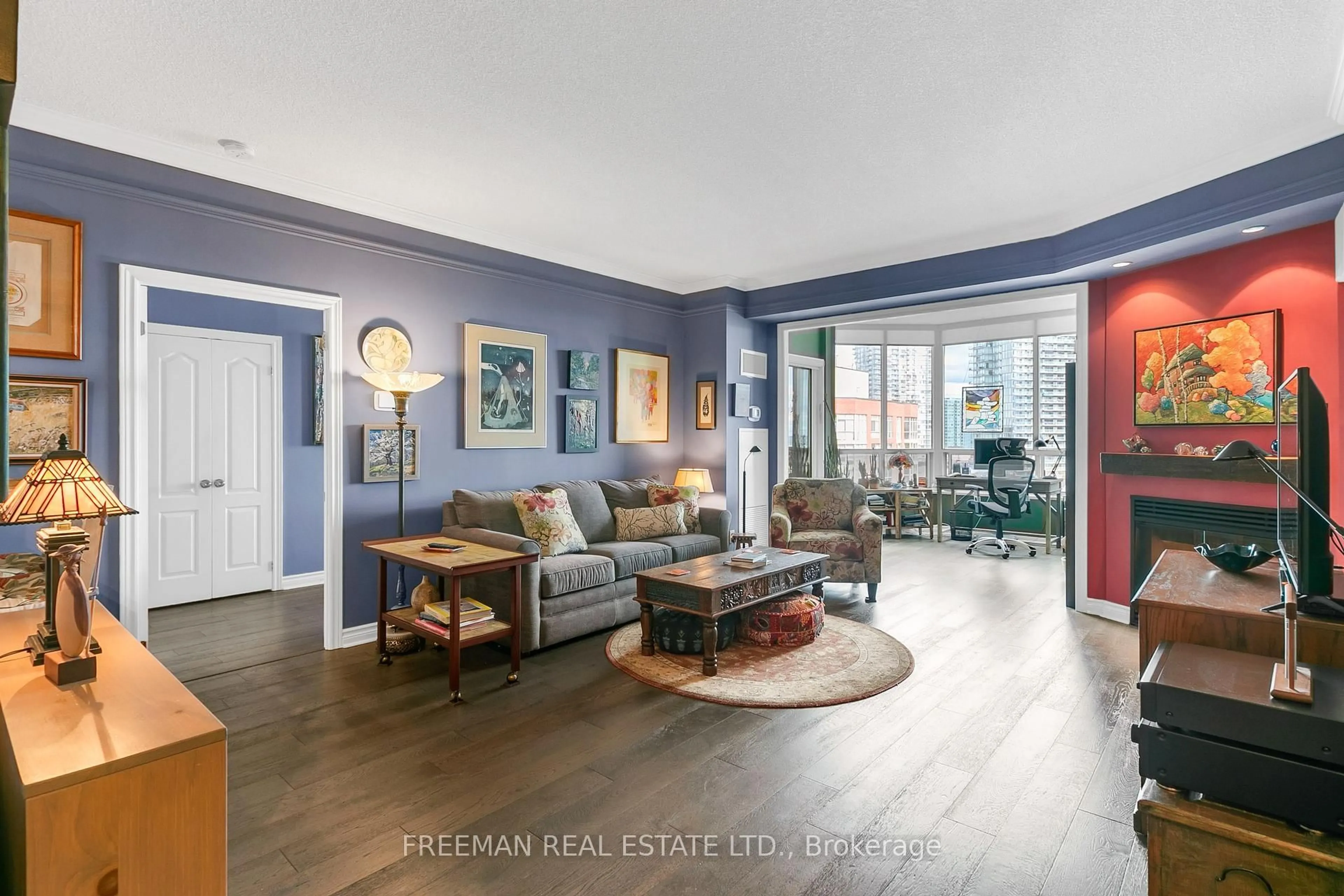 Living room with furniture, unknown for 1 RIPLEY Ave #801, Toronto Ontario M6S 4Z6