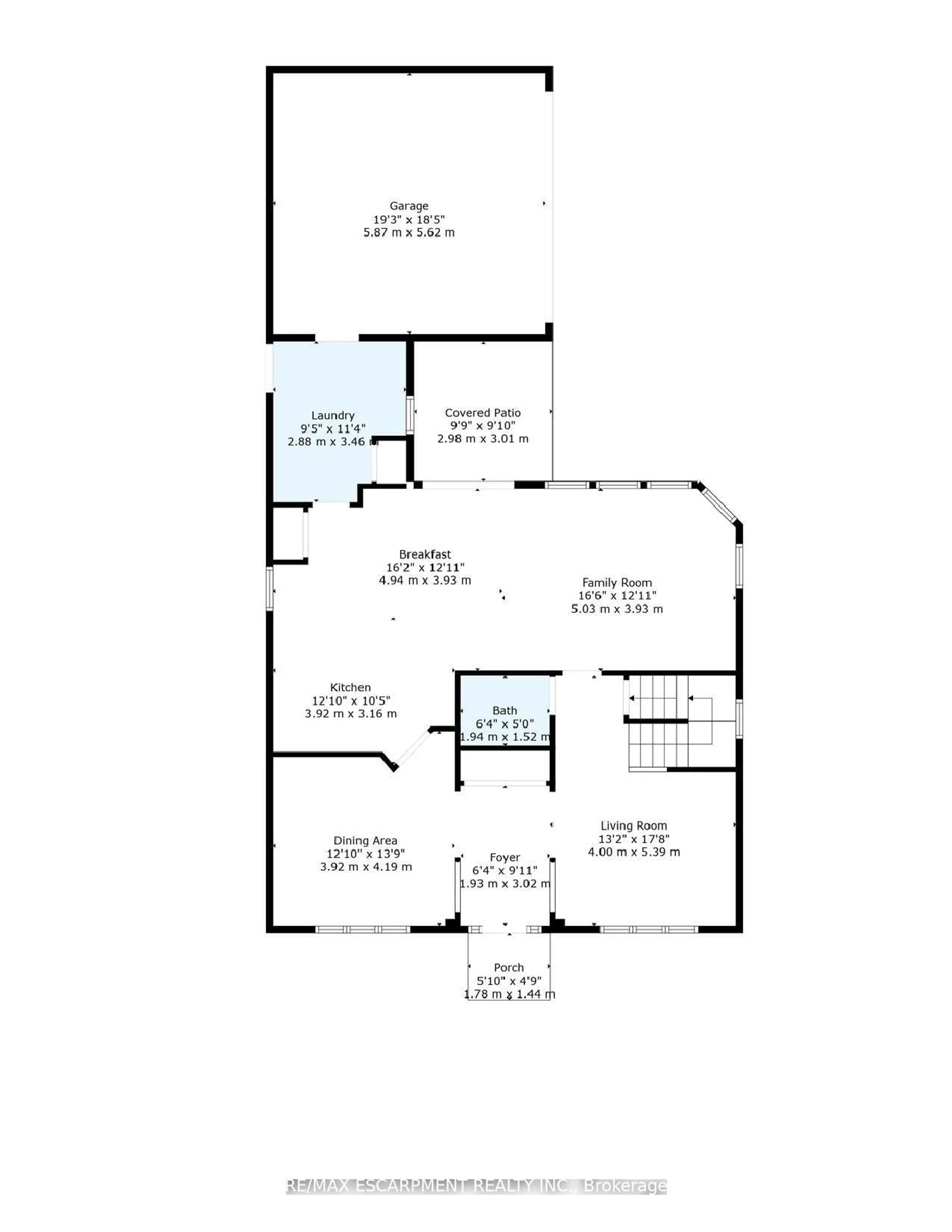 Floor plan for 154 Westchester Rd, Oakville Ontario L6H 6H9
