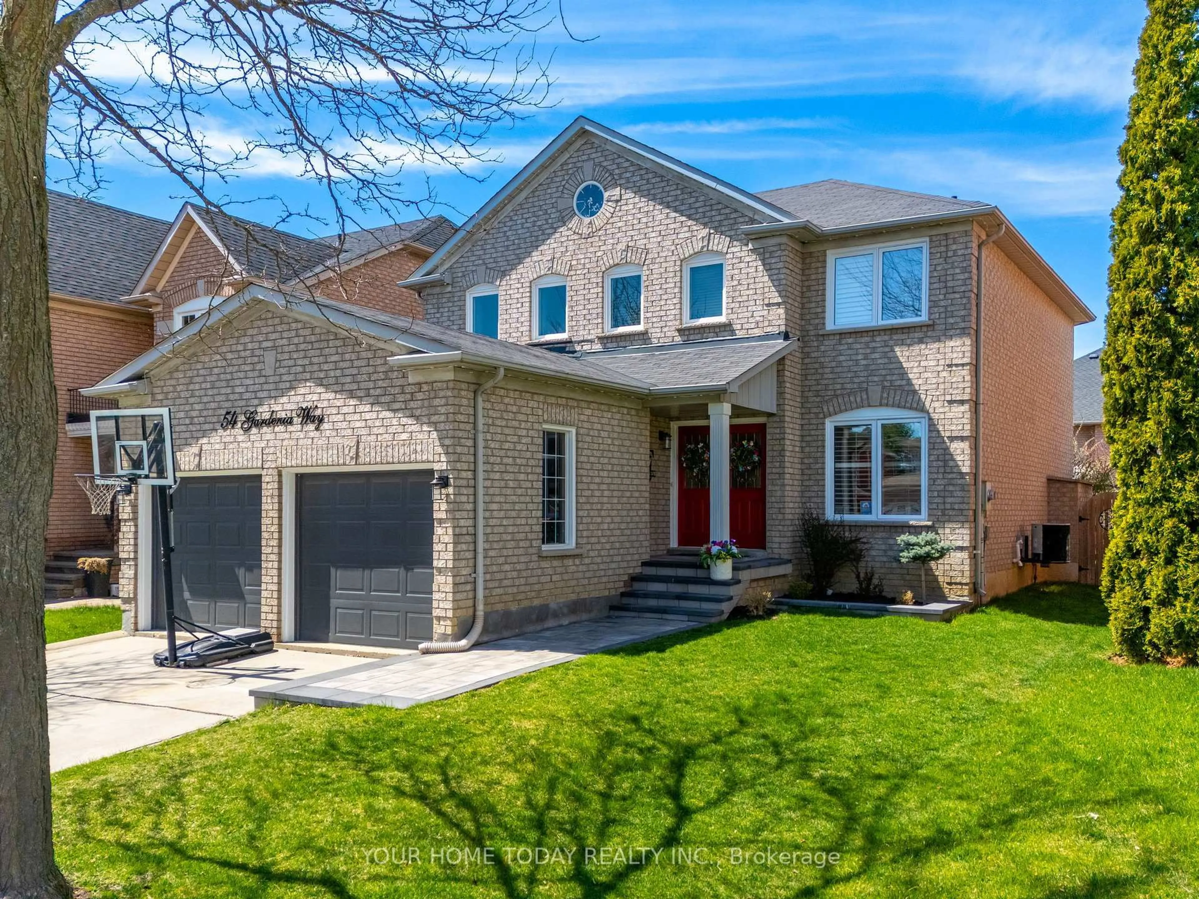Home with brick exterior material, street for 54 Gardenia Way, Caledon Ontario L7C 1B1