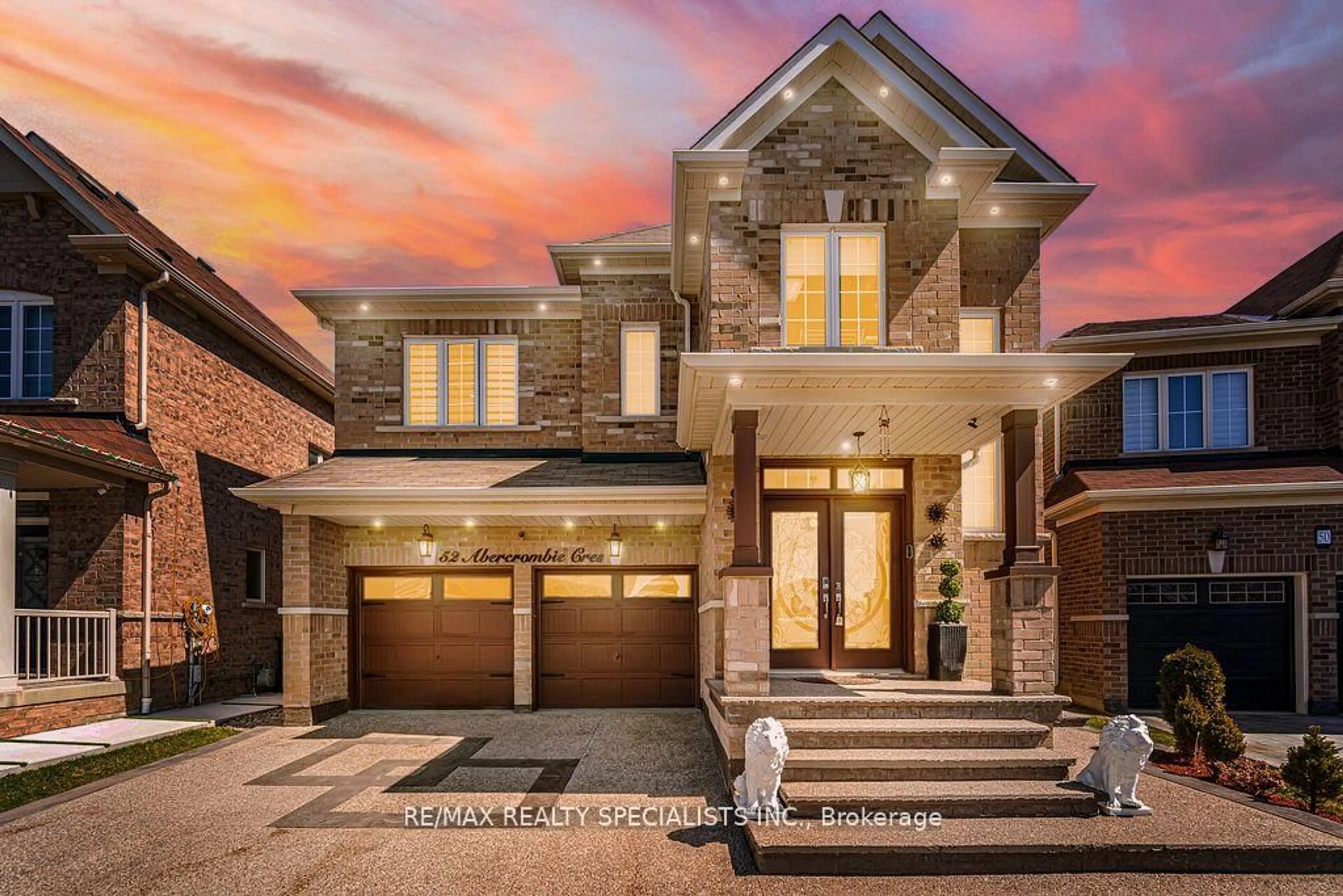 Home with brick exterior material, street for 52 Abercrombie Cres, Brampton Ontario L7A 4N1