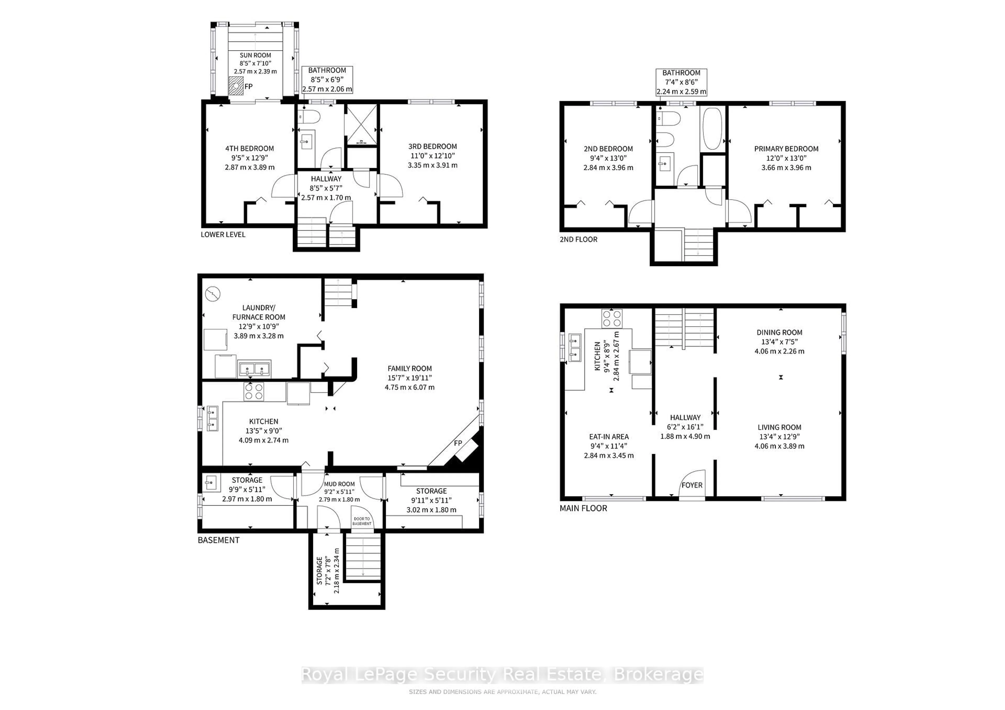 Floor plan for 59 Roseglen Cres, Toronto Ontario M3N 1G7