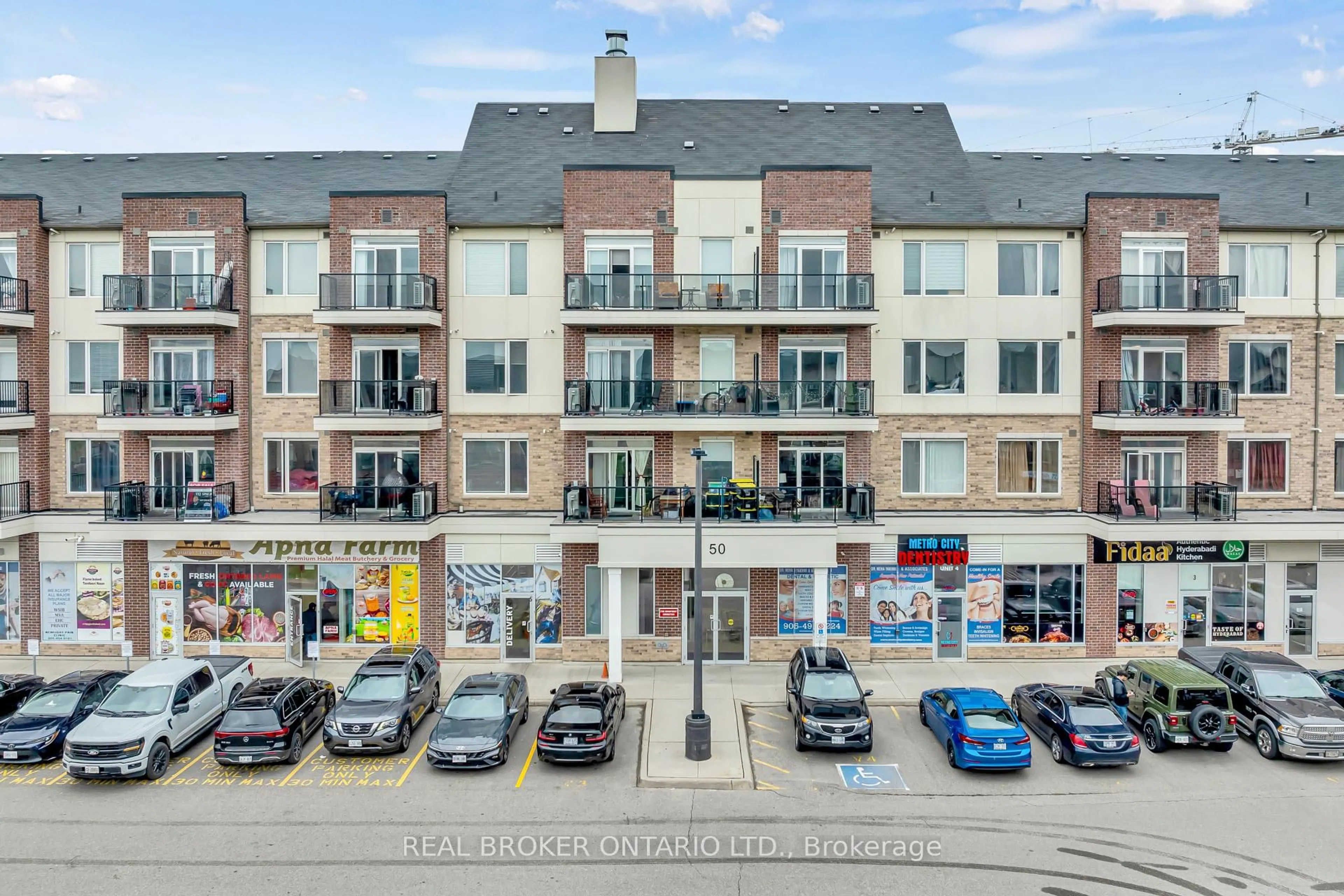 A pic from outside/outdoor area/front of a property/back of a property/a pic from drone, street for 50 Sky Harbour Dr #219, Brampton Ontario L7A 0A1