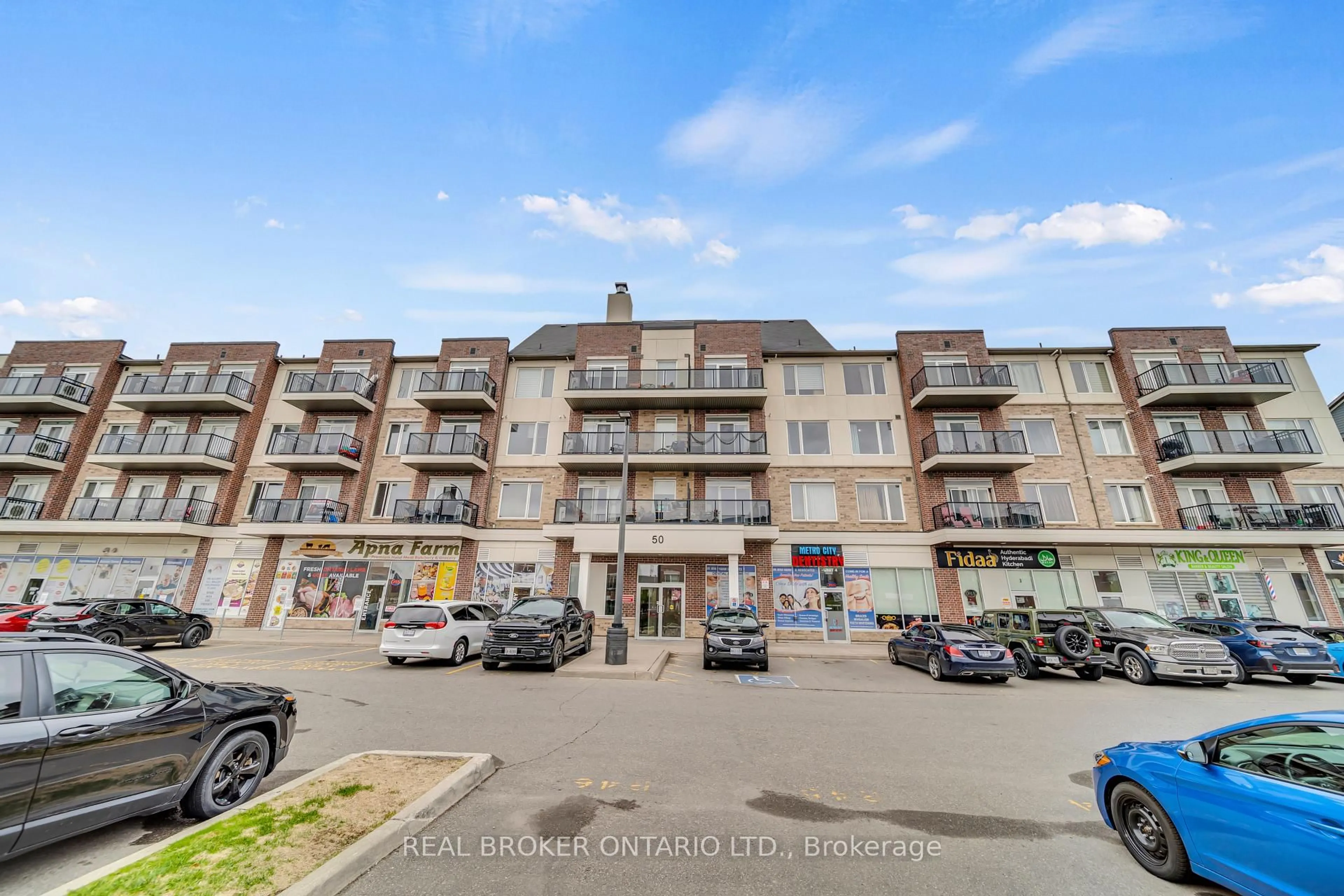A pic from outside/outdoor area/front of a property/back of a property/a pic from drone, building for 50 Sky Harbour Dr #219, Brampton Ontario L7A 0A1